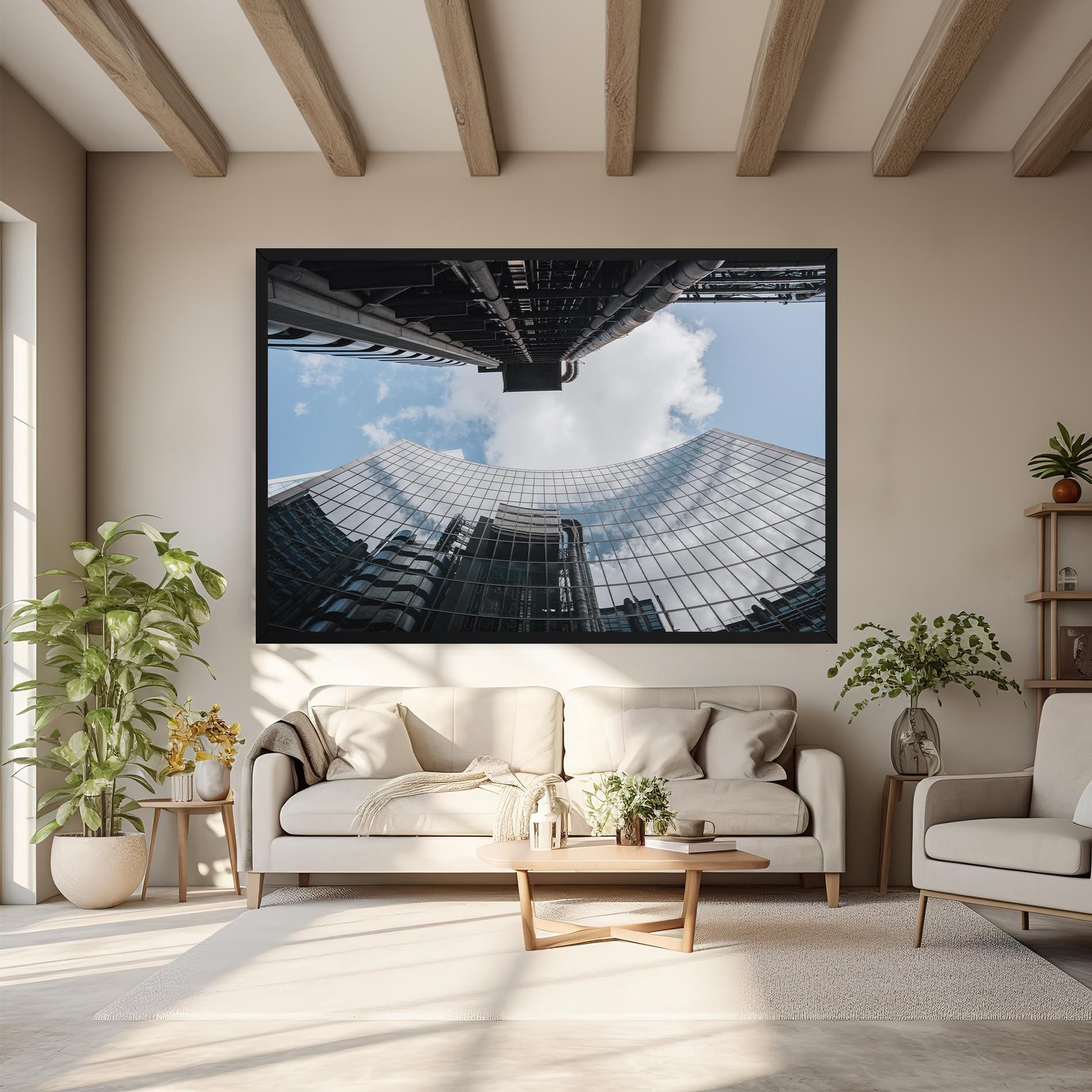 Cloud Big Building mockup 6