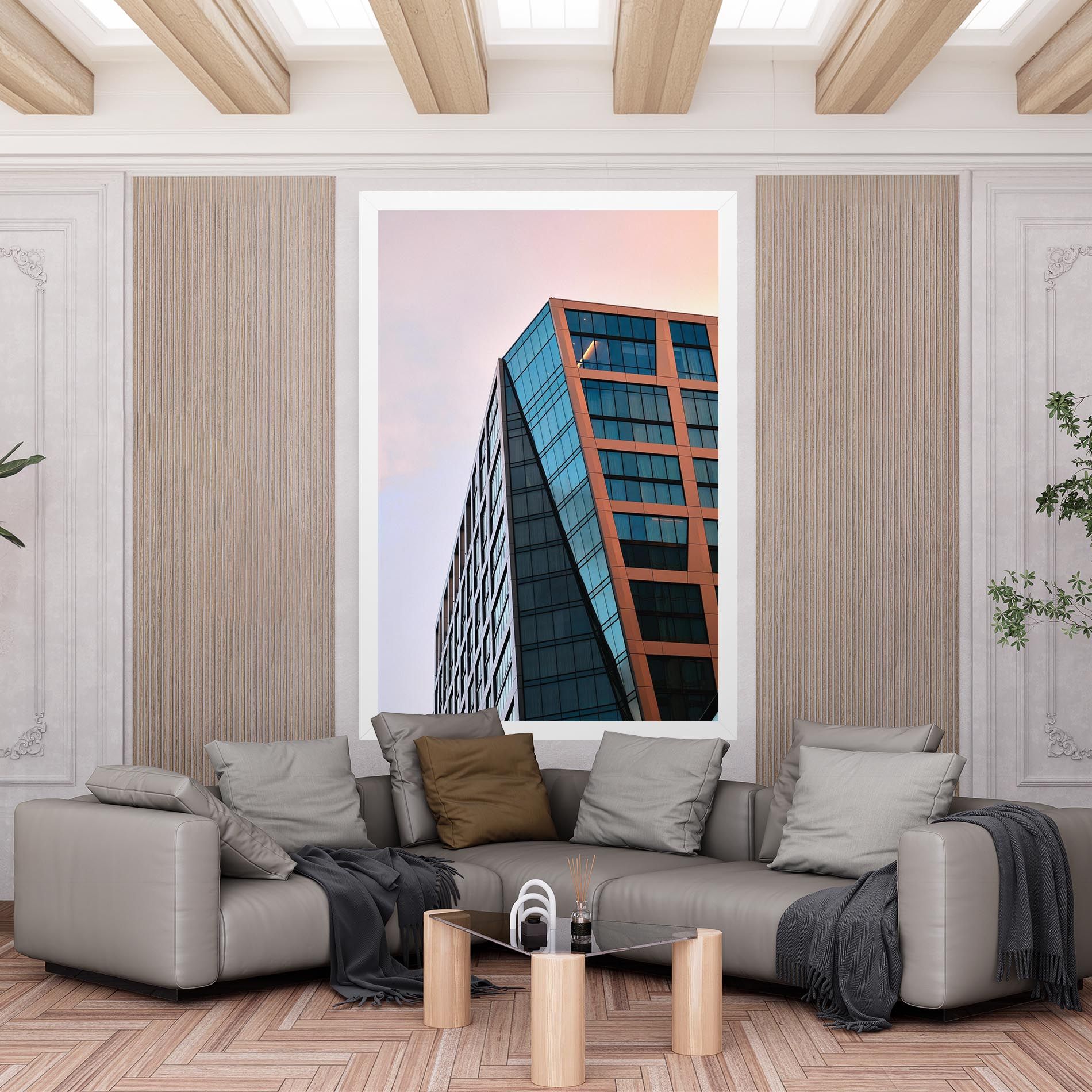 Blue Glass Building mockup 6