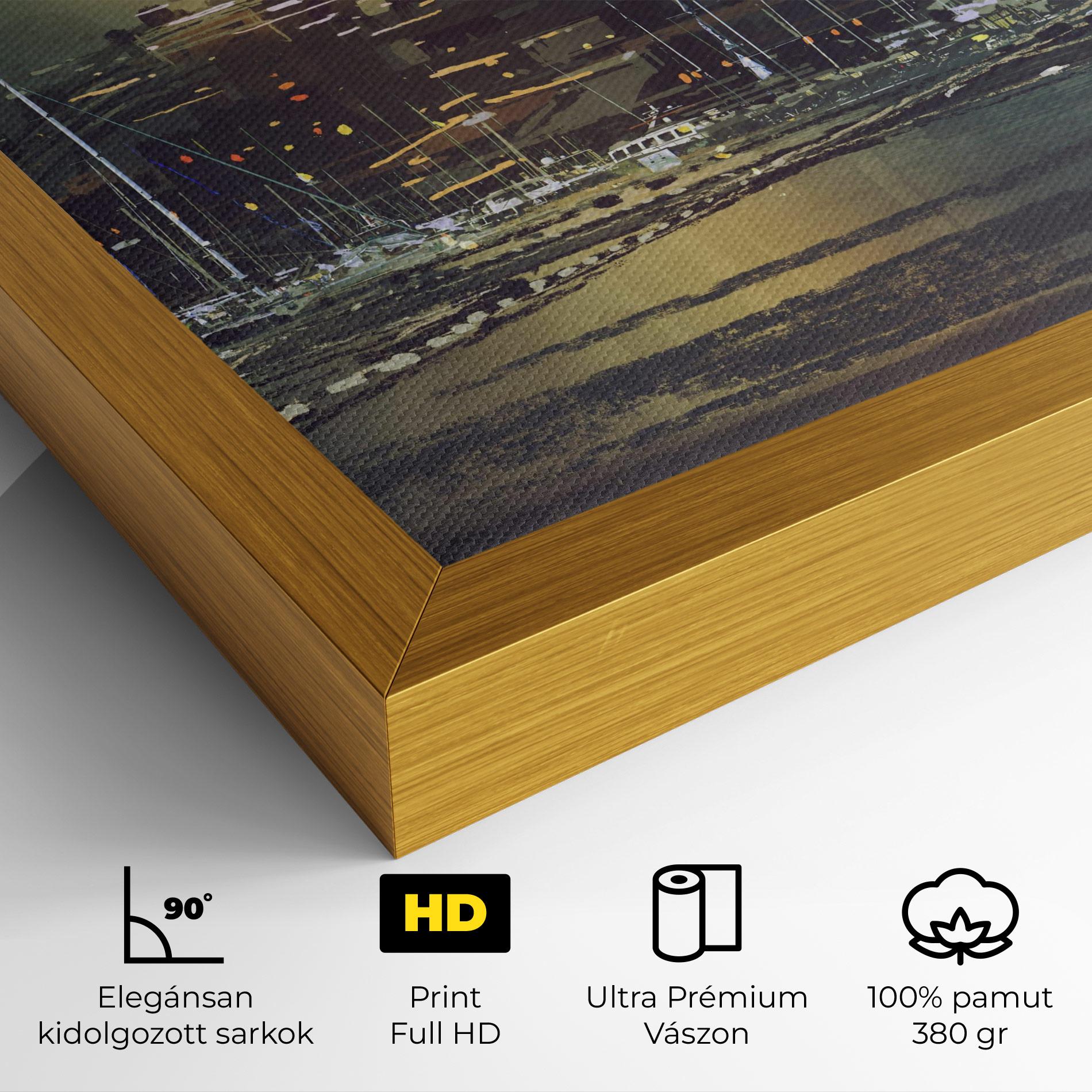 Vászonkép City Port mockup 4