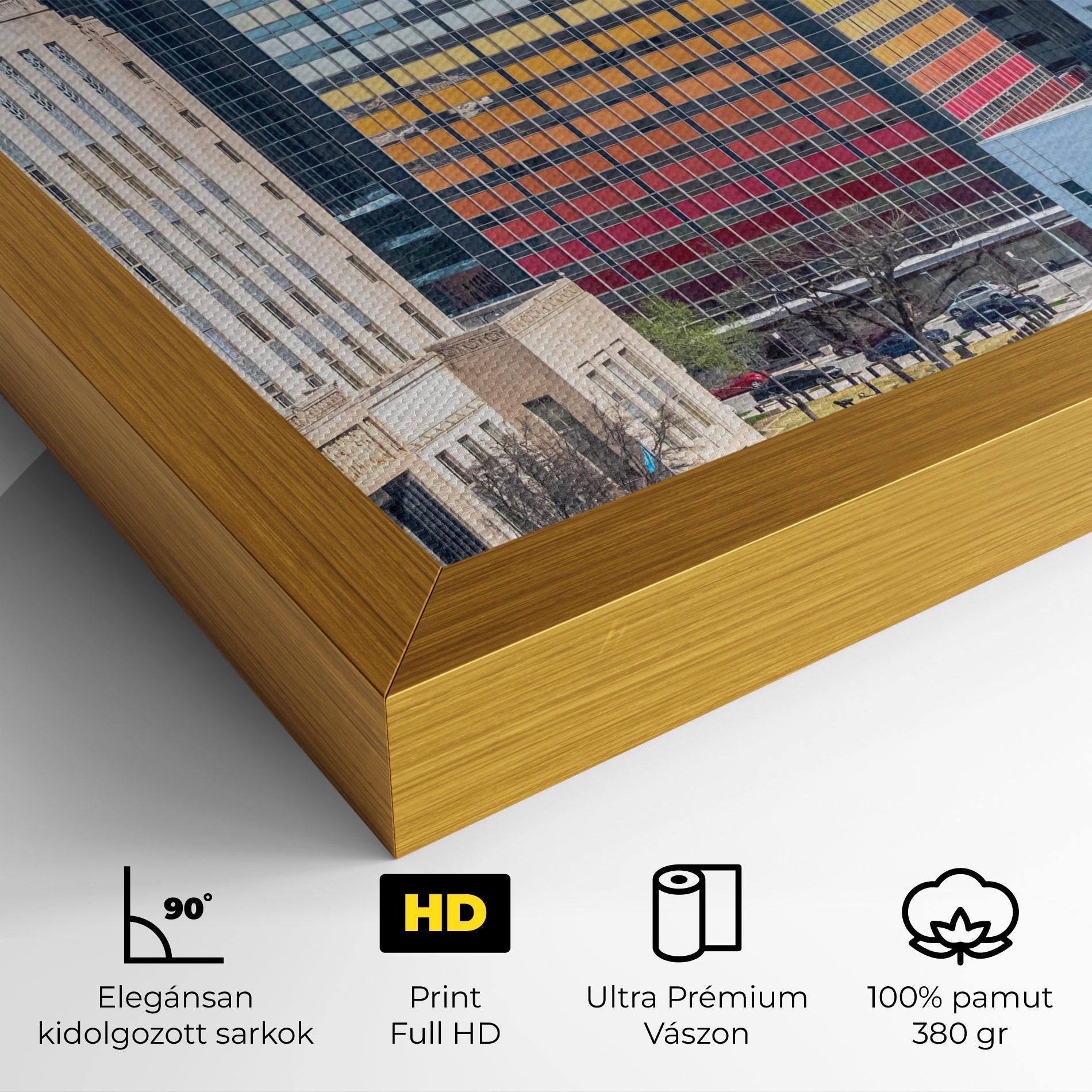 Vászonkép Colorful Urban Building mockup 4