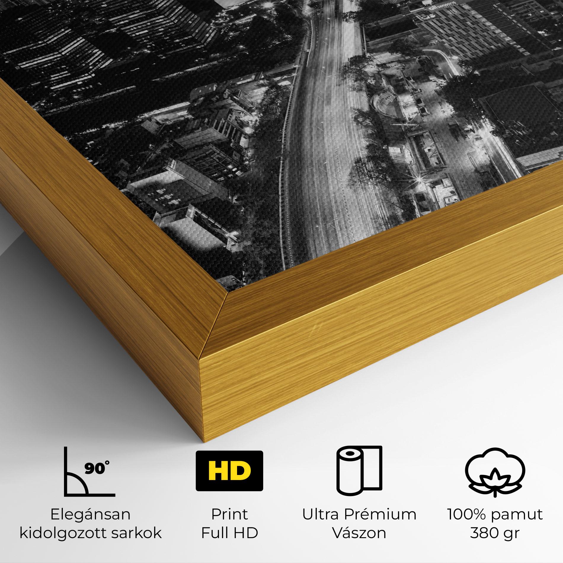 Vászonkép Grey Lights City mockup 4