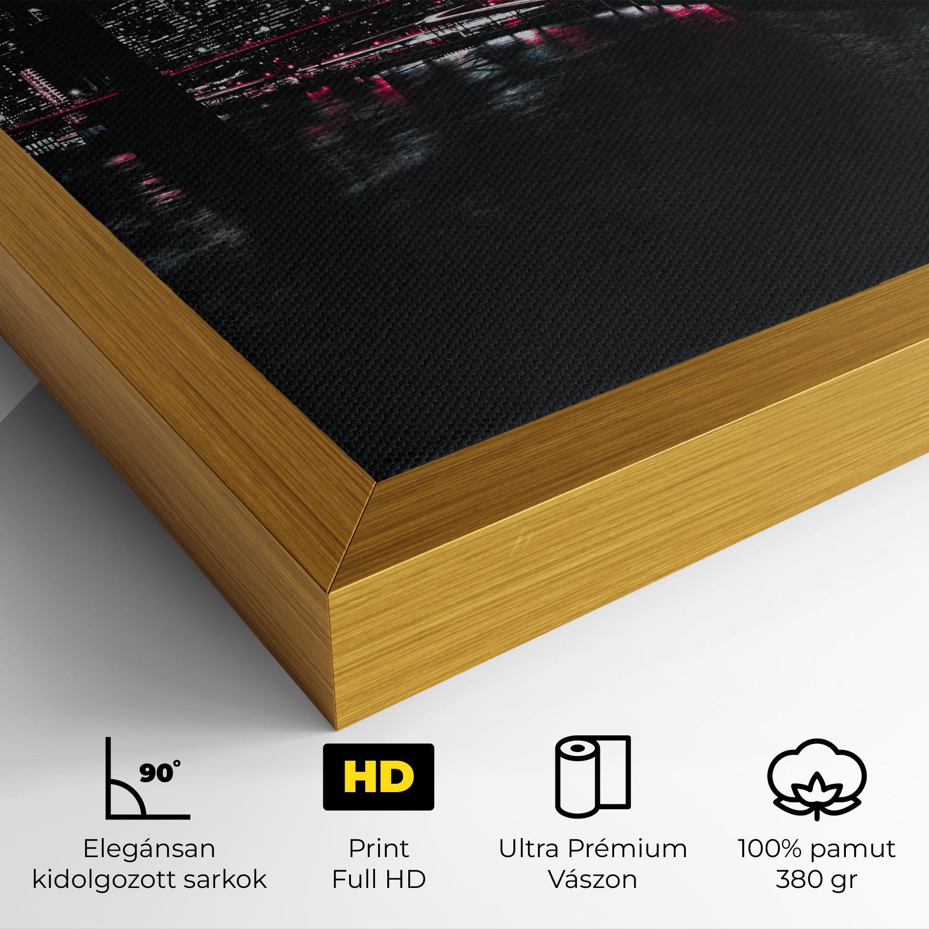 Vászonkép Pink Light City mockup 4