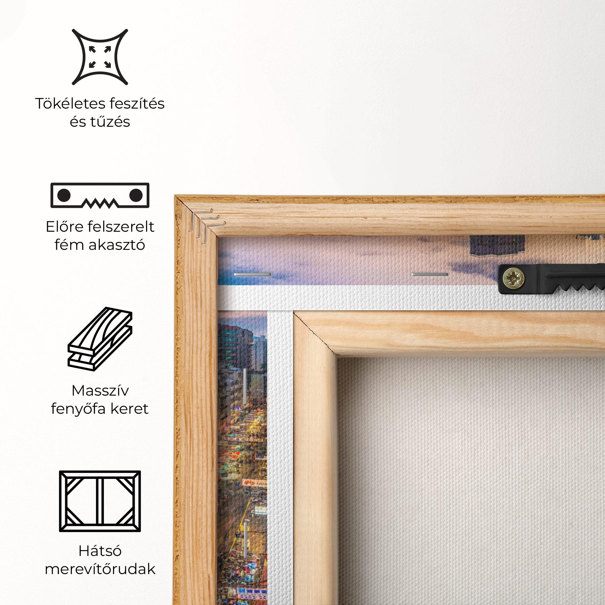 Vászonkép Colorful Building mockup 5