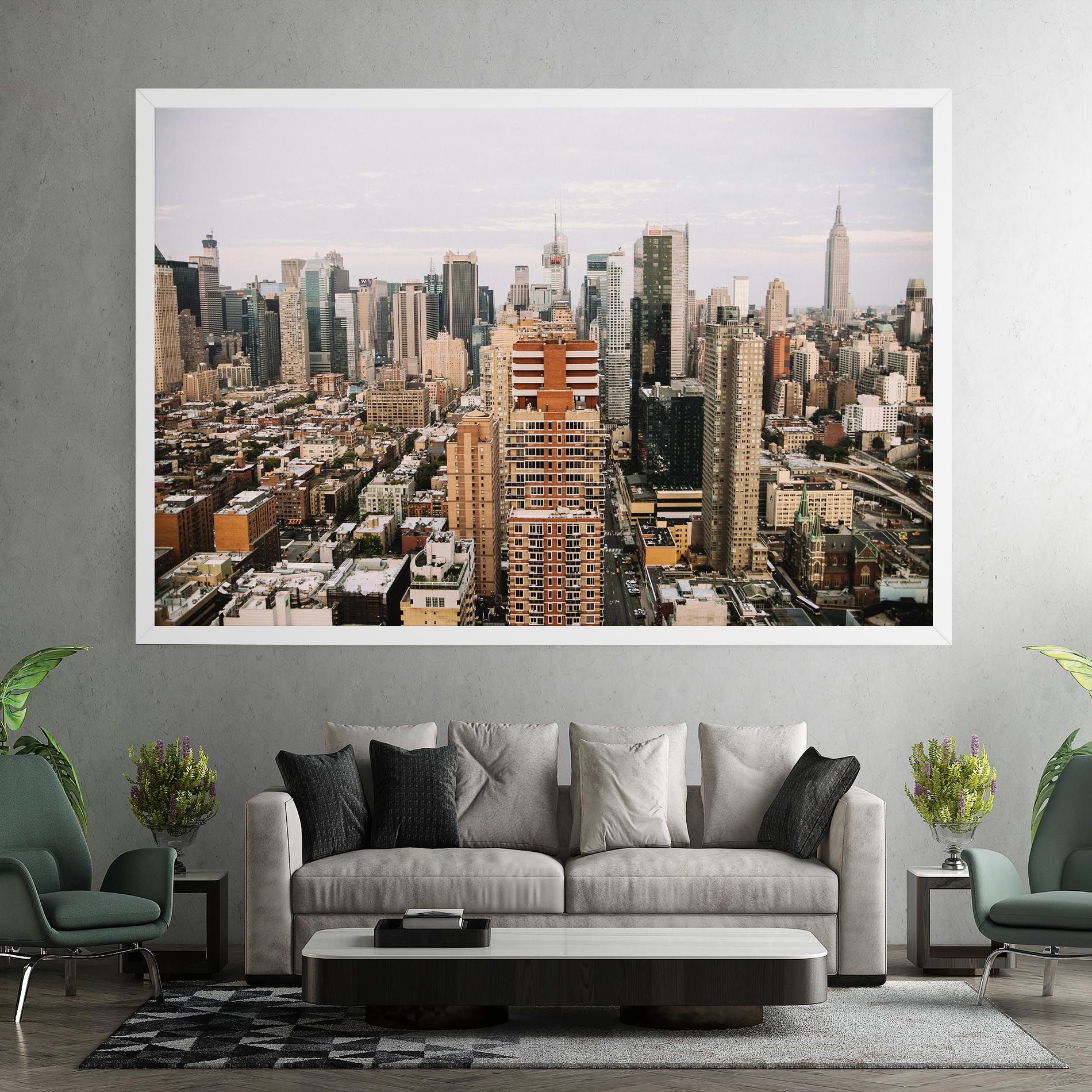 Cream Orange Building mockup 7