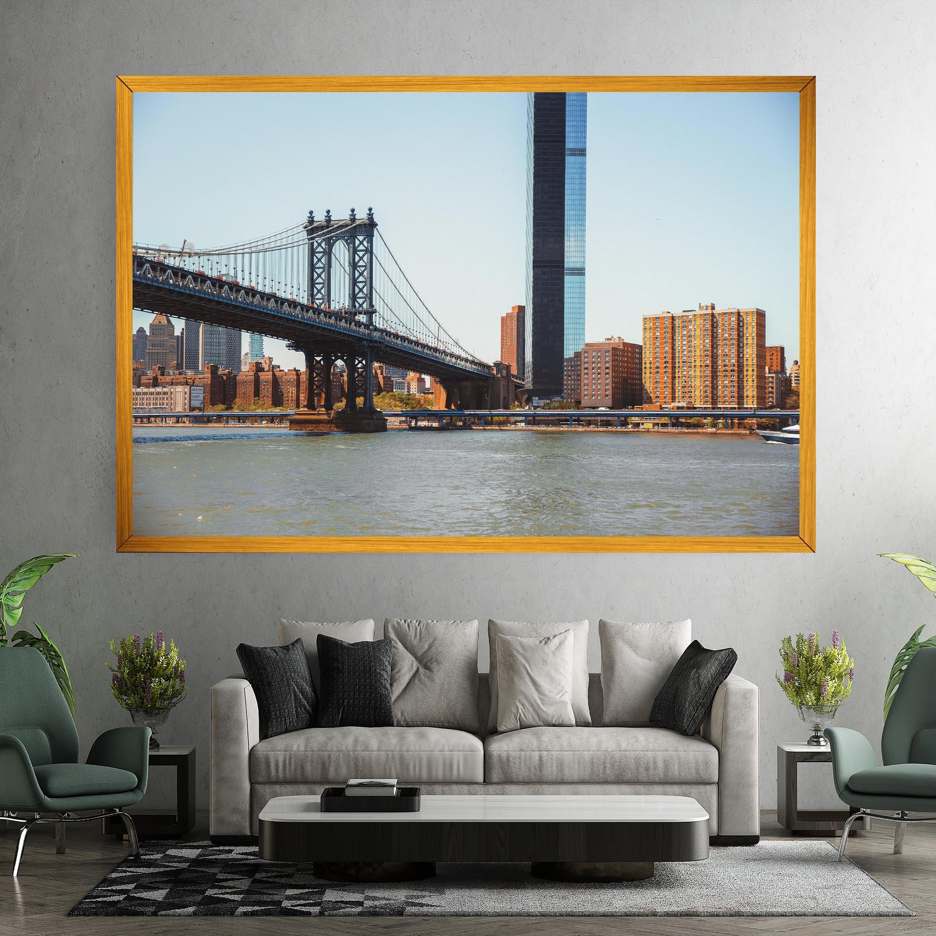 Vászonkép Big City Bridge mockup 7