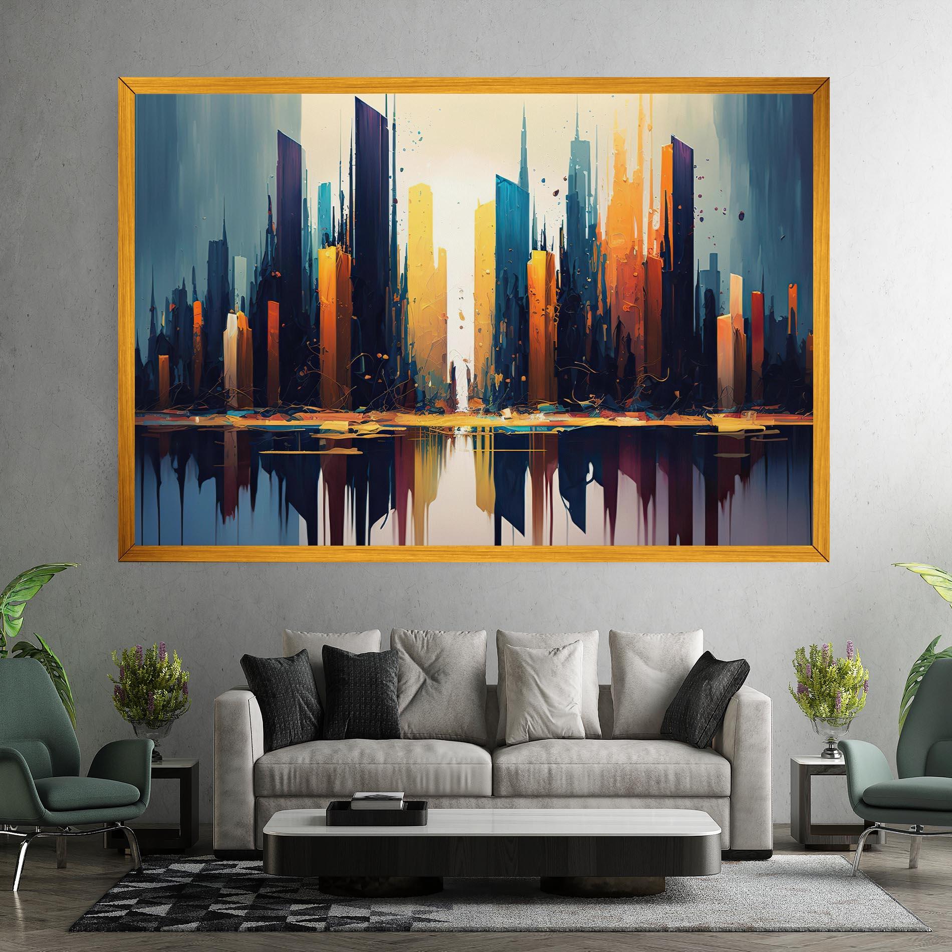 Vászonkép City Pain Art mockup 7