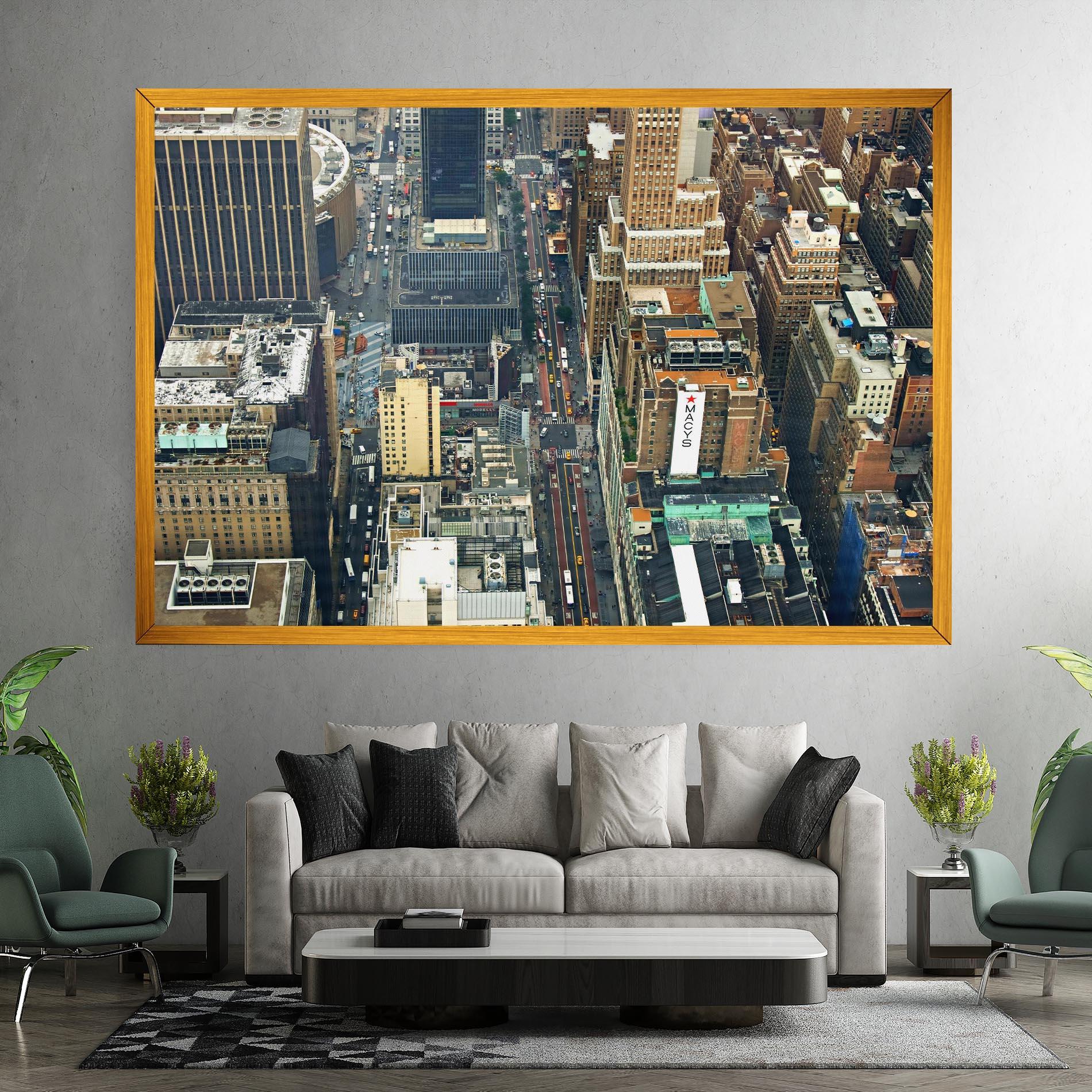 Vászonkép Cream Tall Building mockup 7