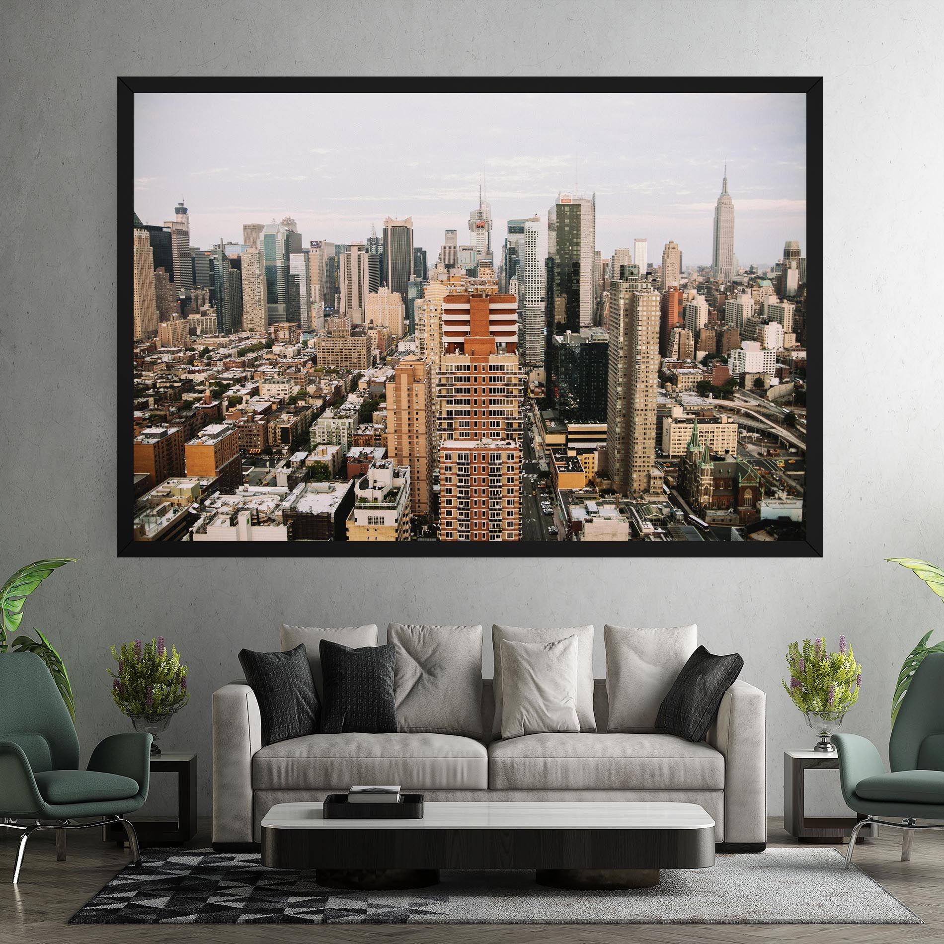 Cream Orange Building mockup 7