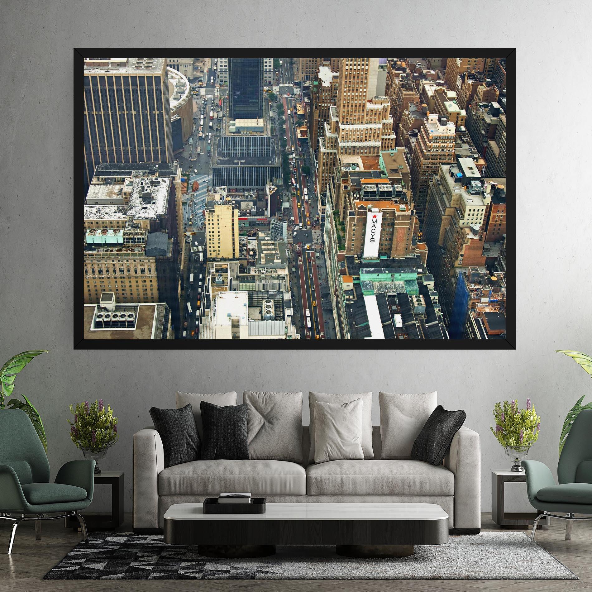 Vászonkép Cream Tall Building mockup 7