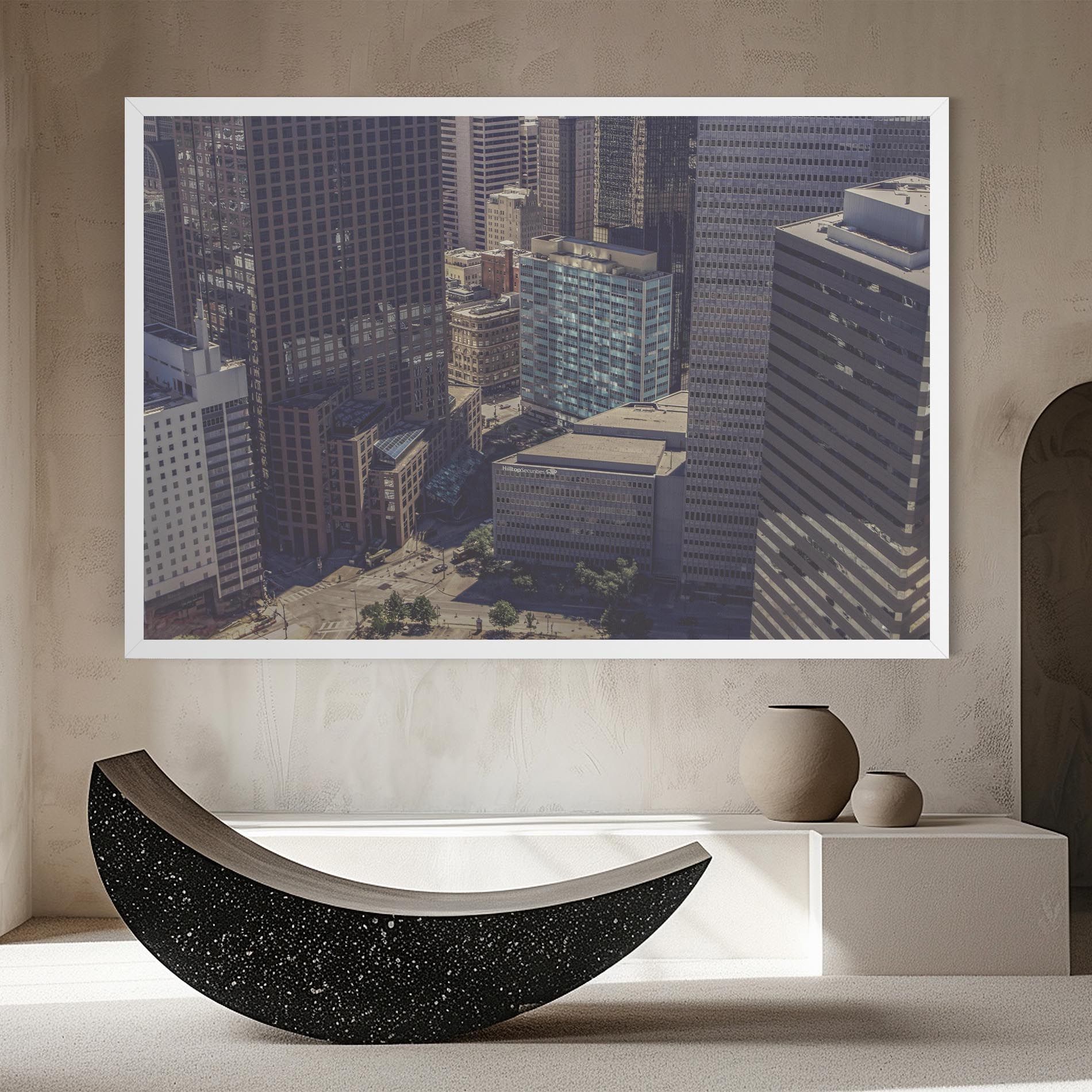 Cream Light Building mockup 8