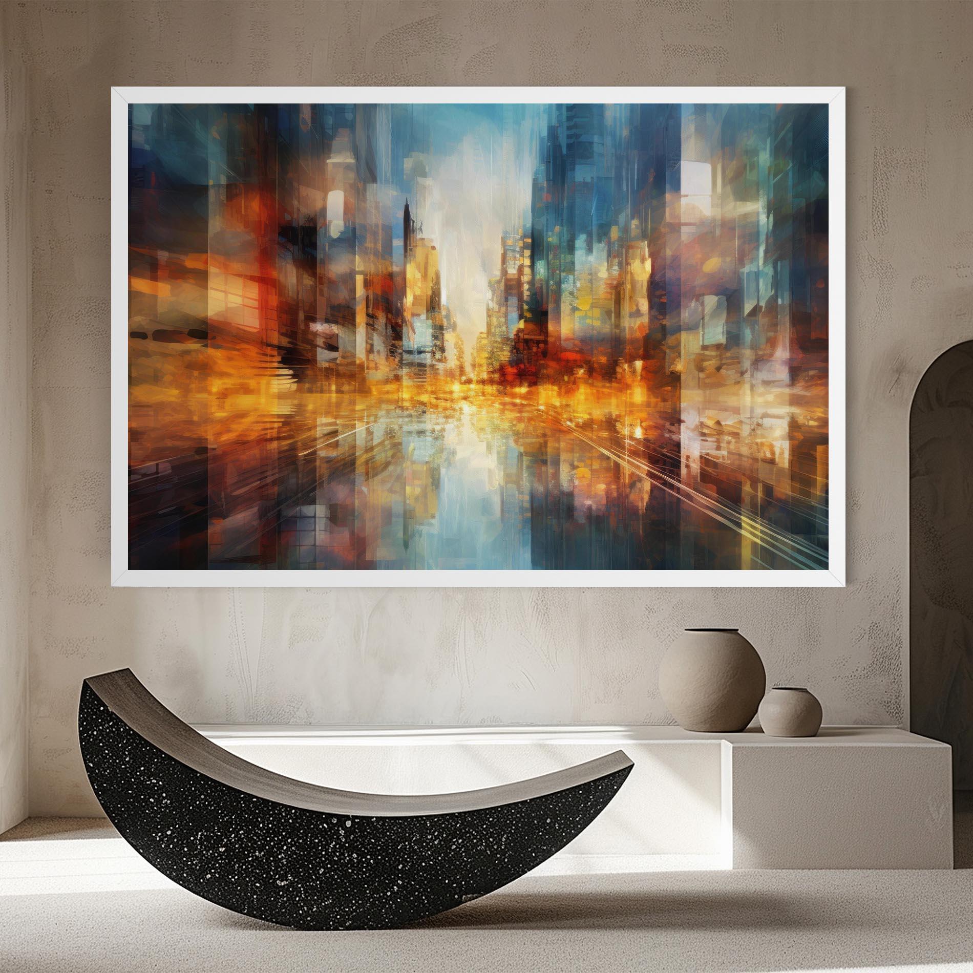 Vászonkép Orange Lights City mockup 8