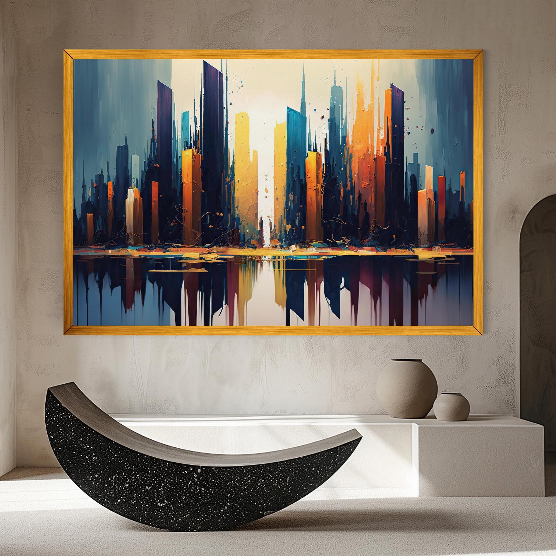 Vászonkép City Pain Art mockup 8