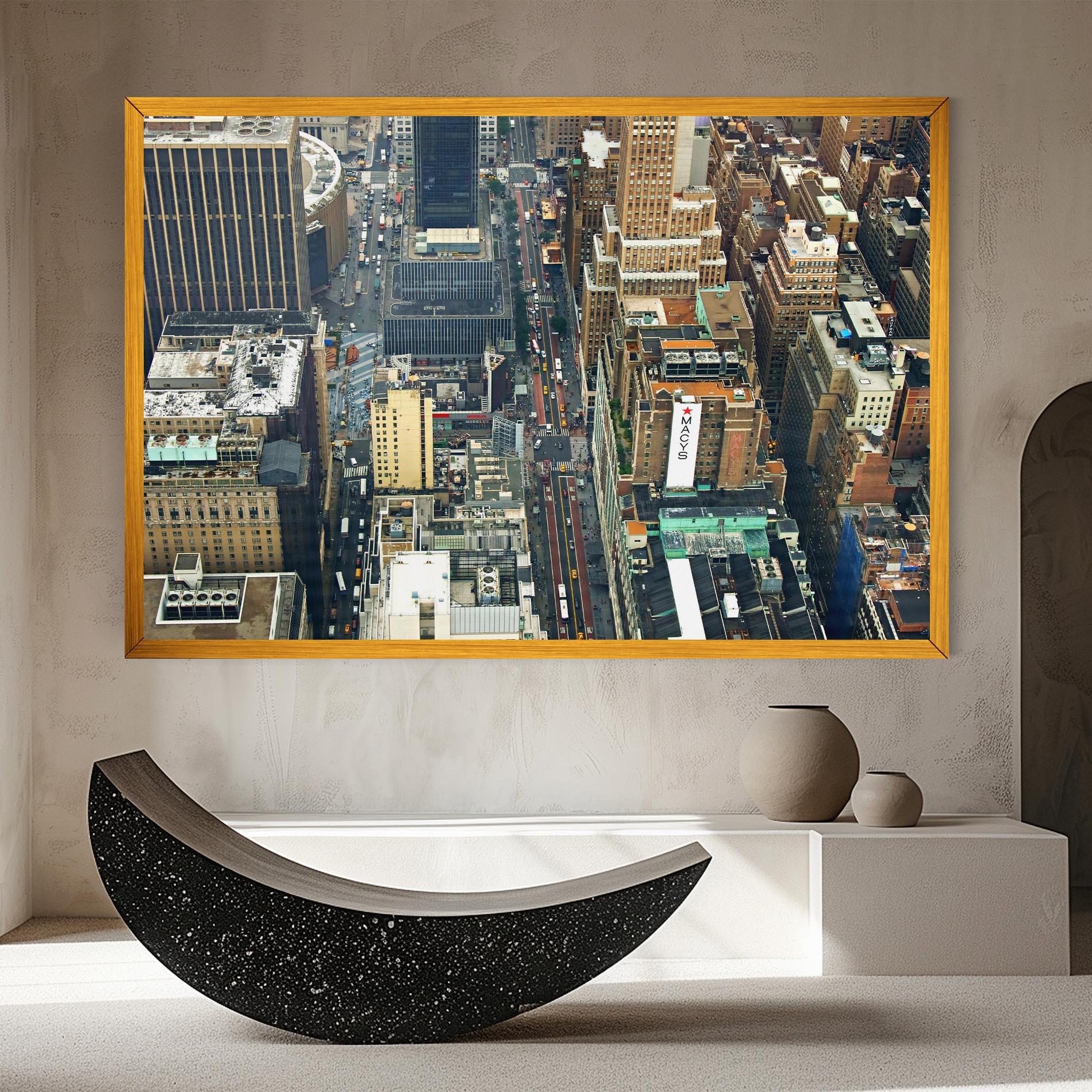 Vászonkép Cream Tall Building mockup 8