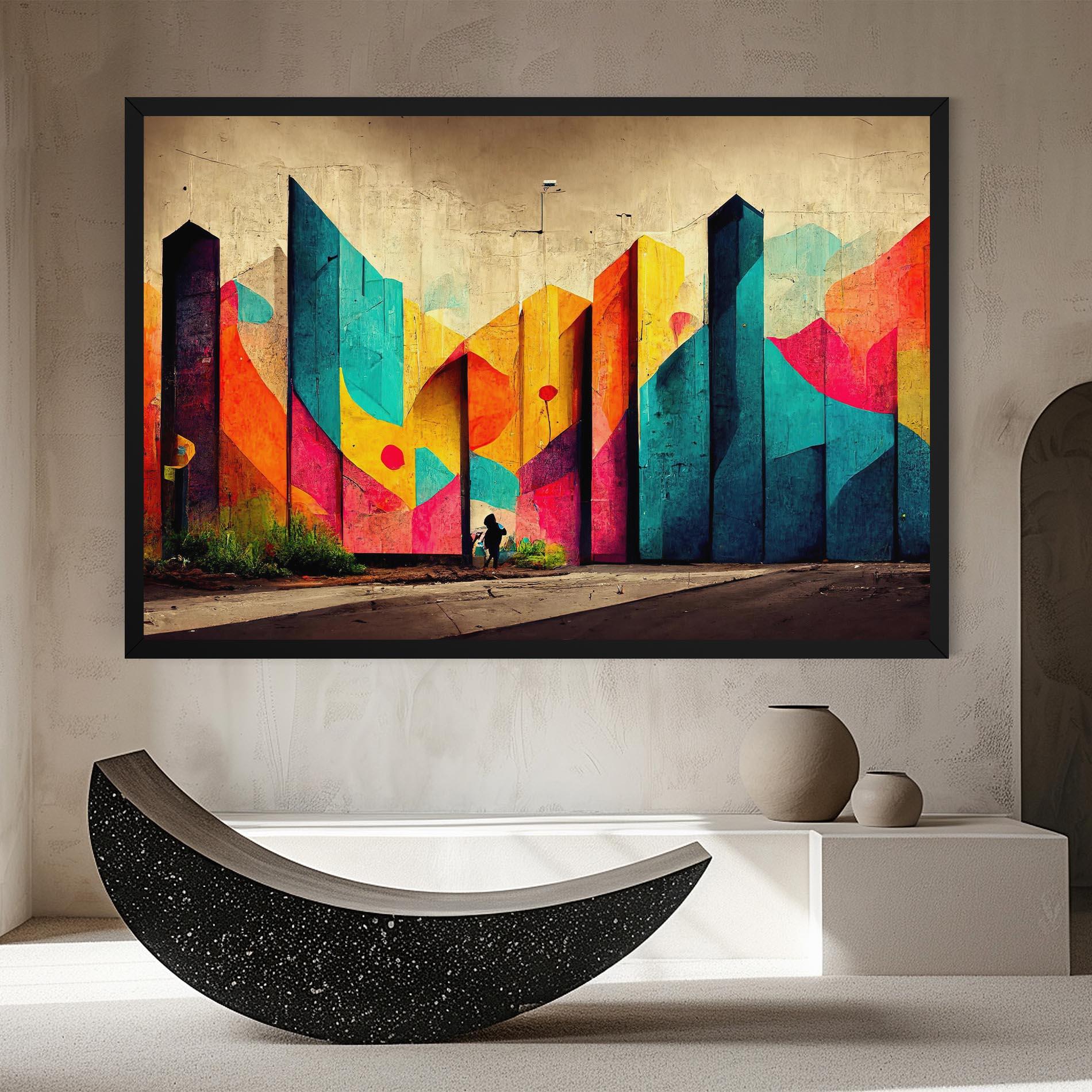 Vászonkép Abstract City Color mockup 8