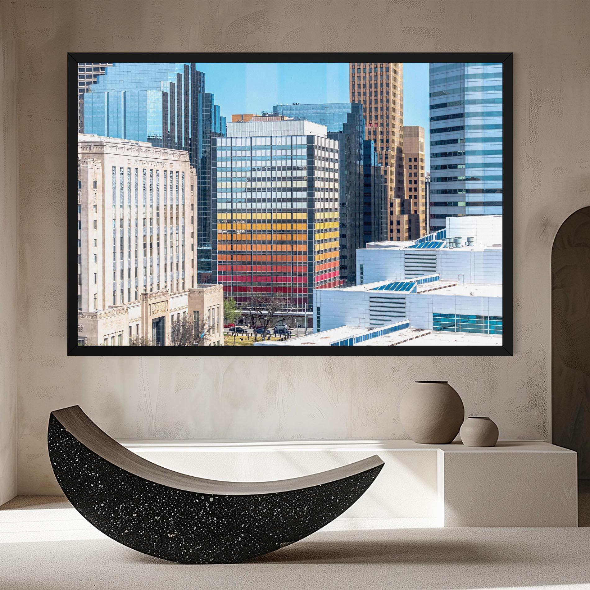 Vászonkép Colorful Urban Building mockup 8