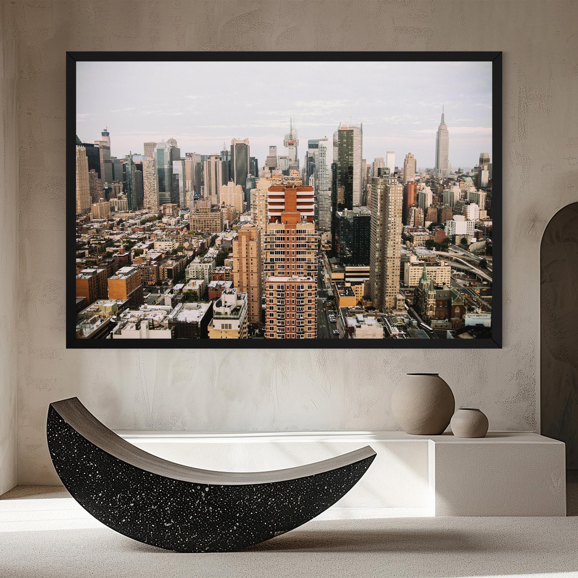 Vászonkép Cream Orange Building mockup 8