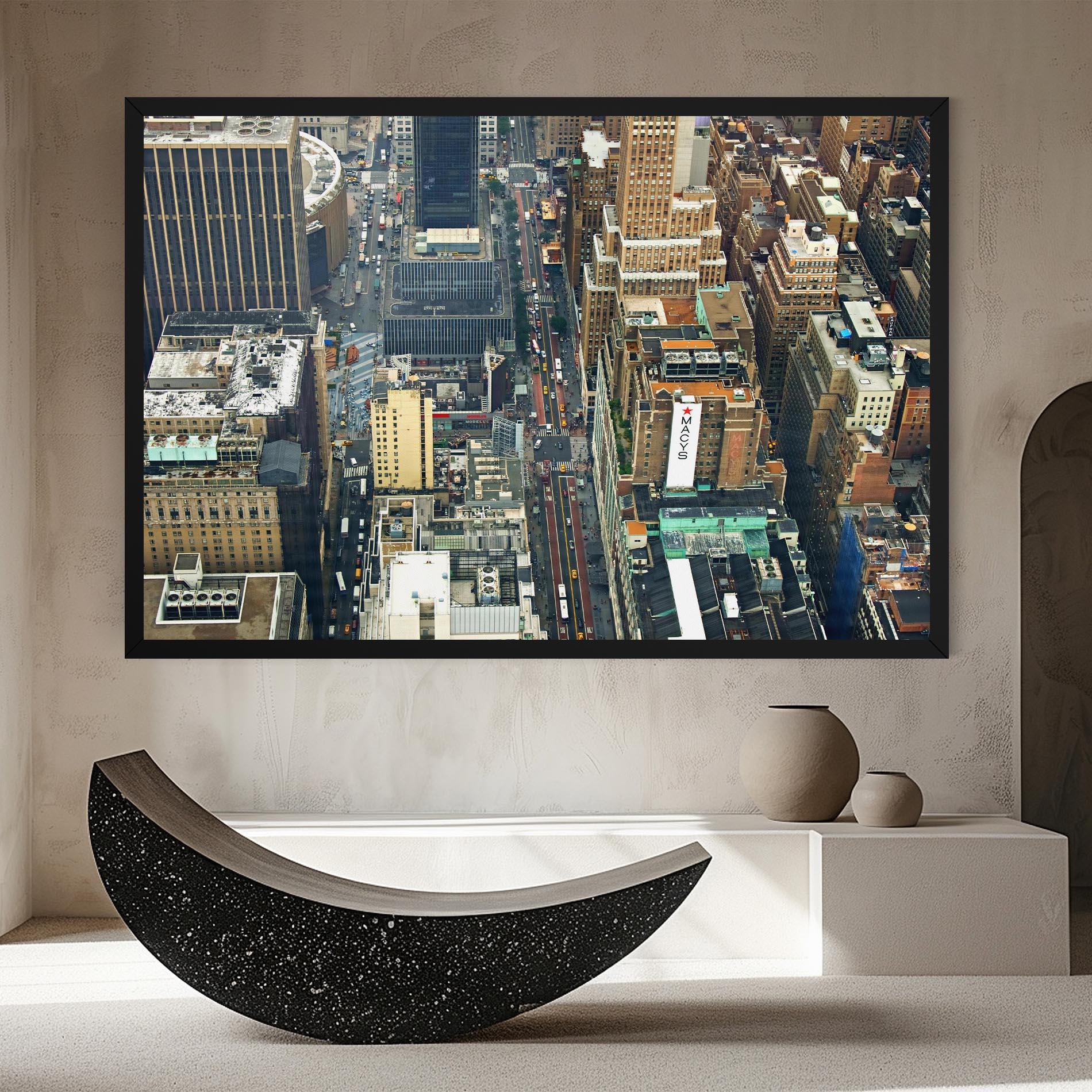 Vászonkép Cream Tall Building mockup 8