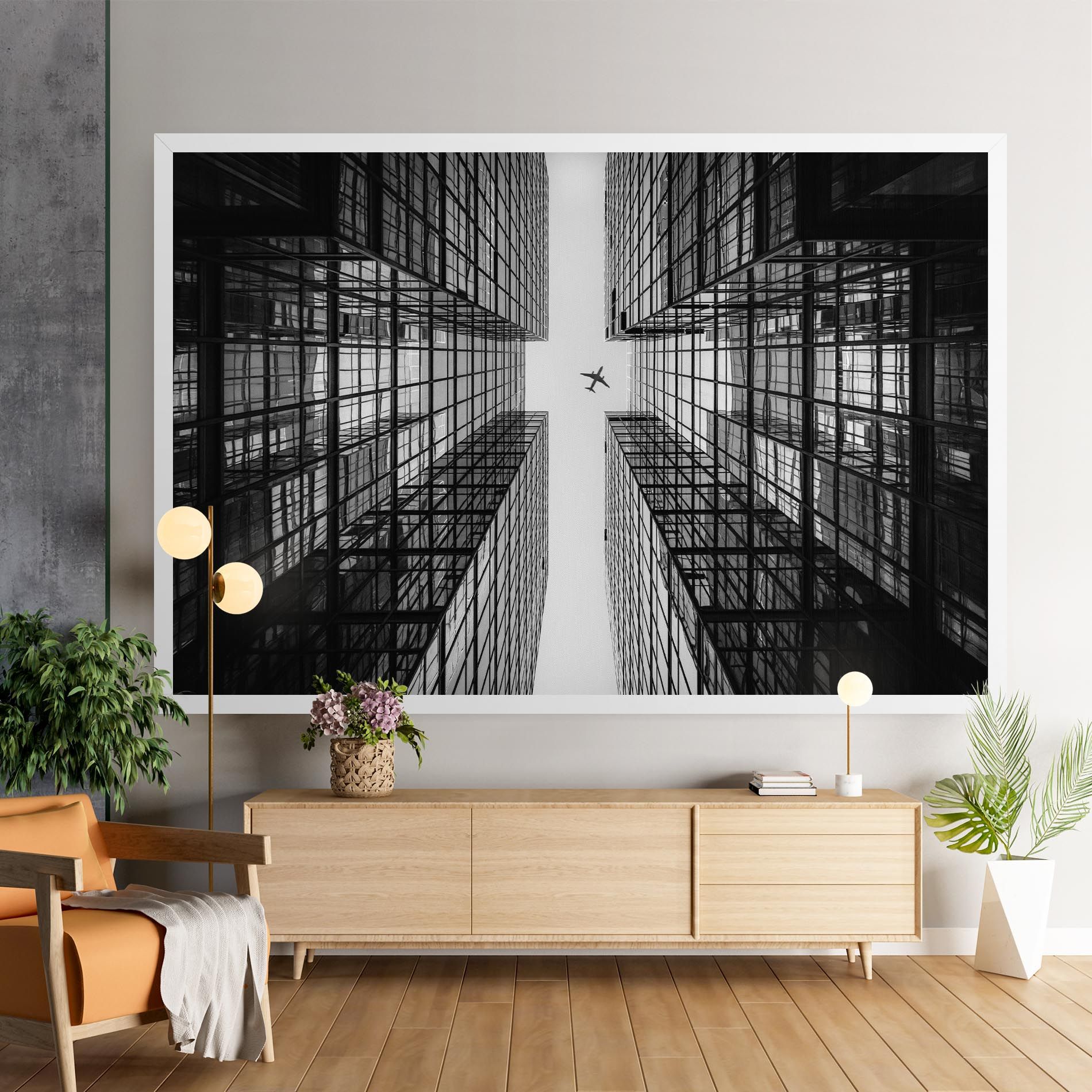 Plane Grey Building mockup 9