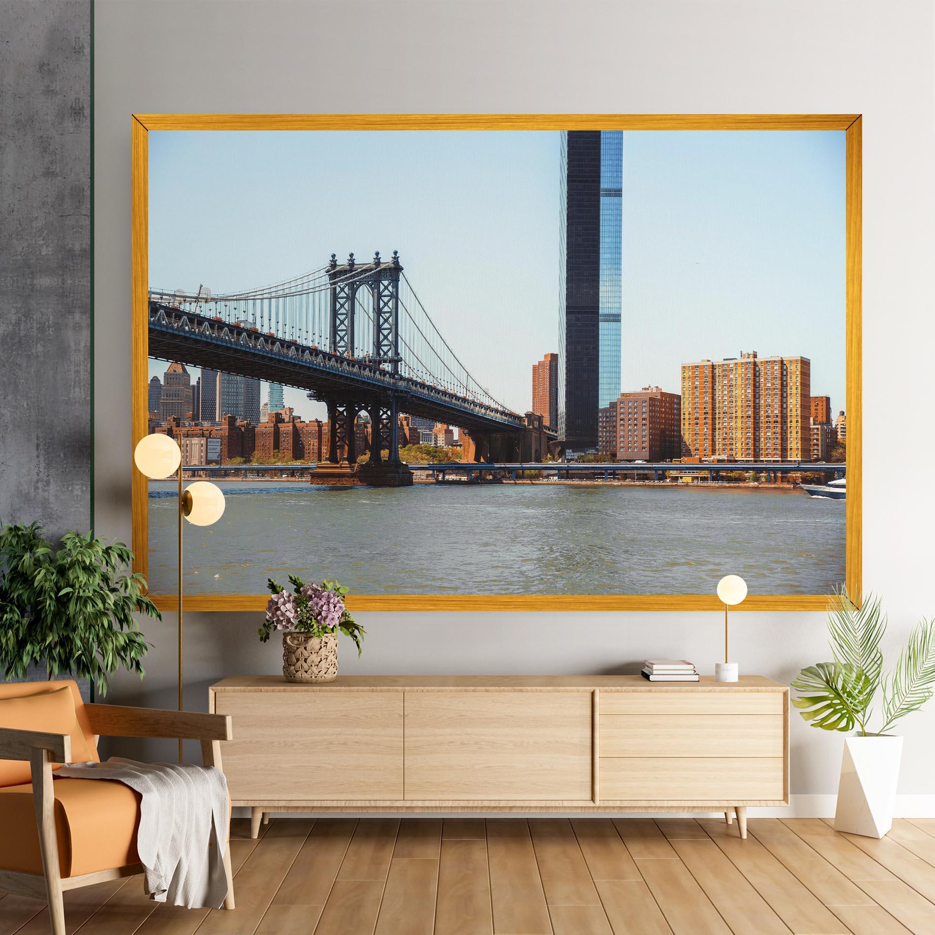 Vászonkép Big City Bridge mockup 9