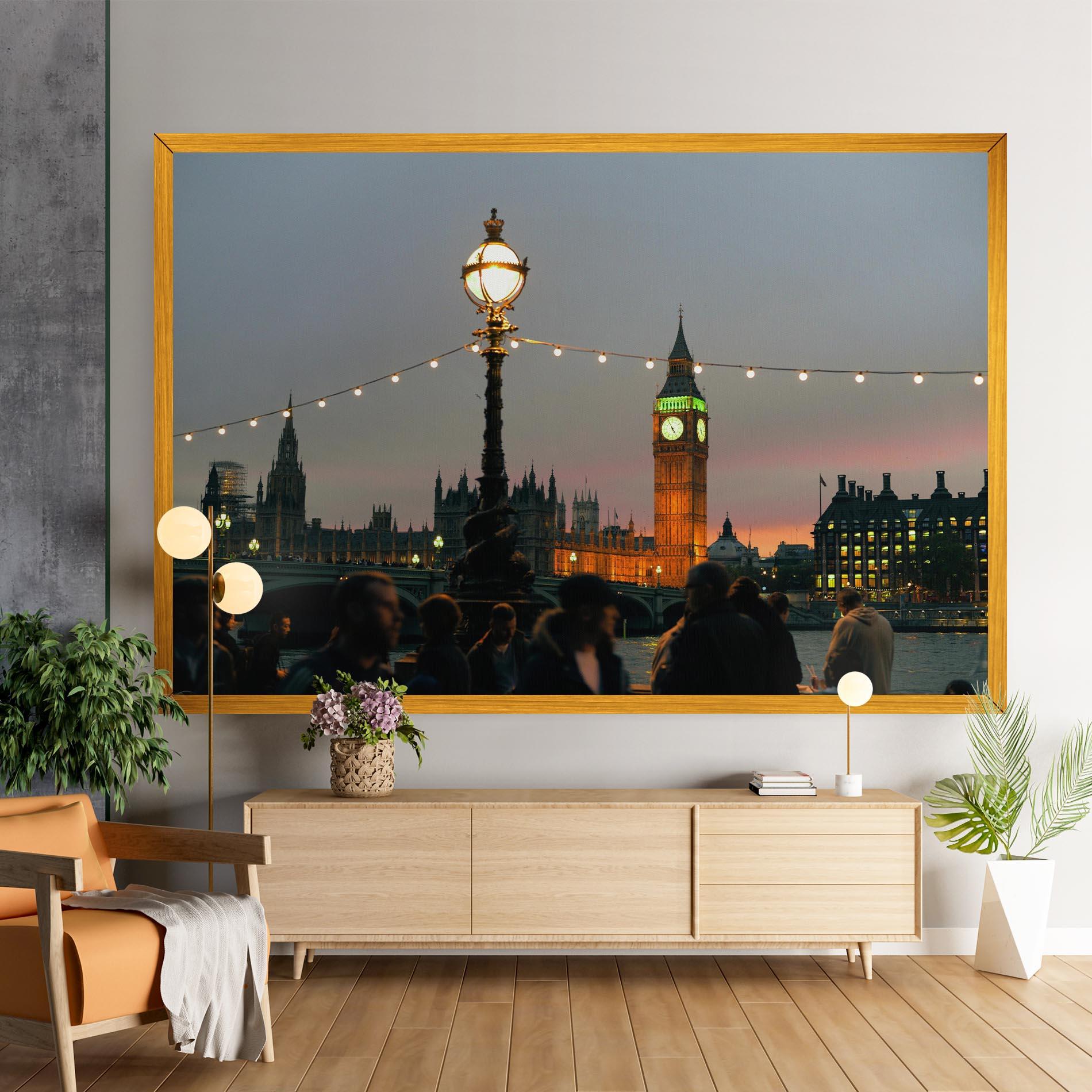 Vászonkép Clock Lights mockup 9