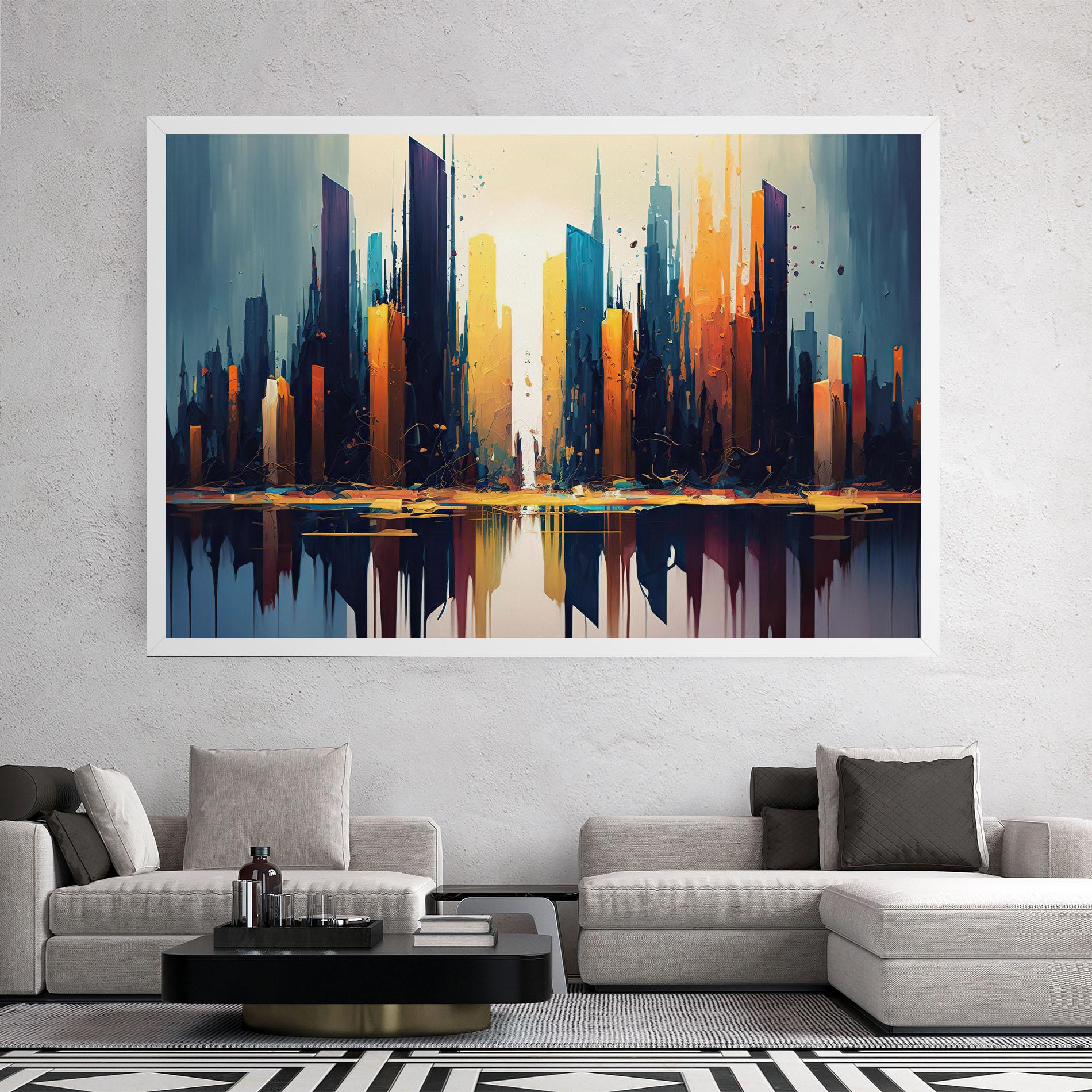 Vászonkép City Pain Art mockup 2