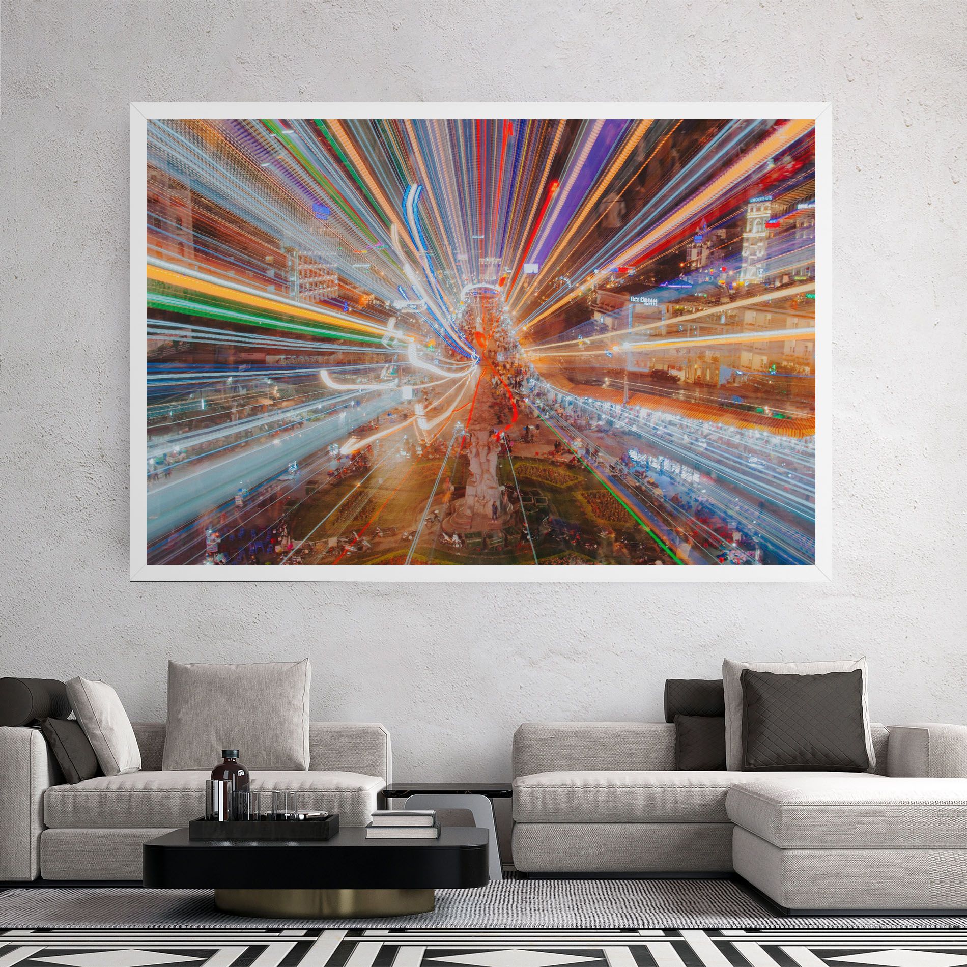 Colorful Light City mockup 2