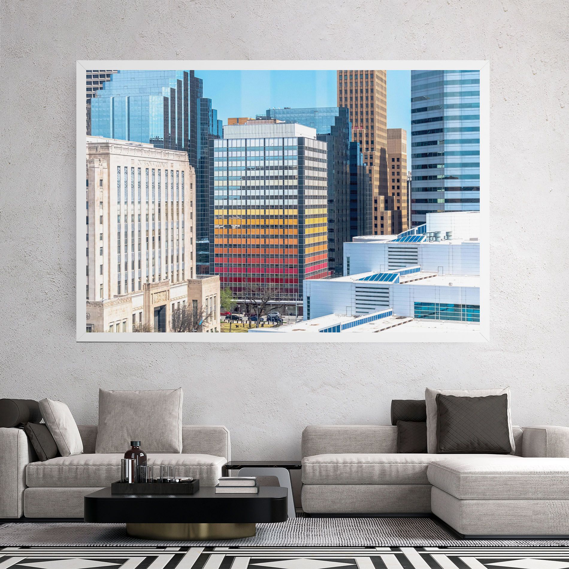 Colorful Urban Building mockup 2