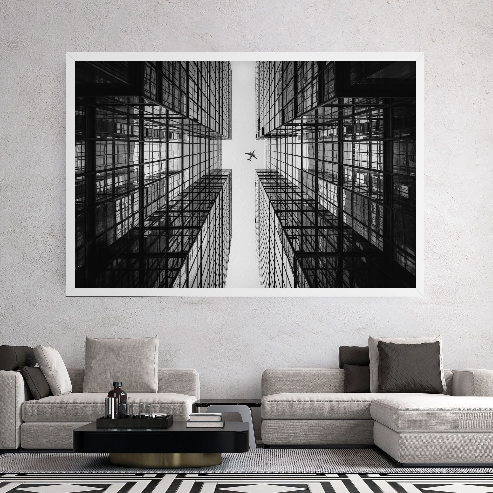 Plane Grey Building mockup 2