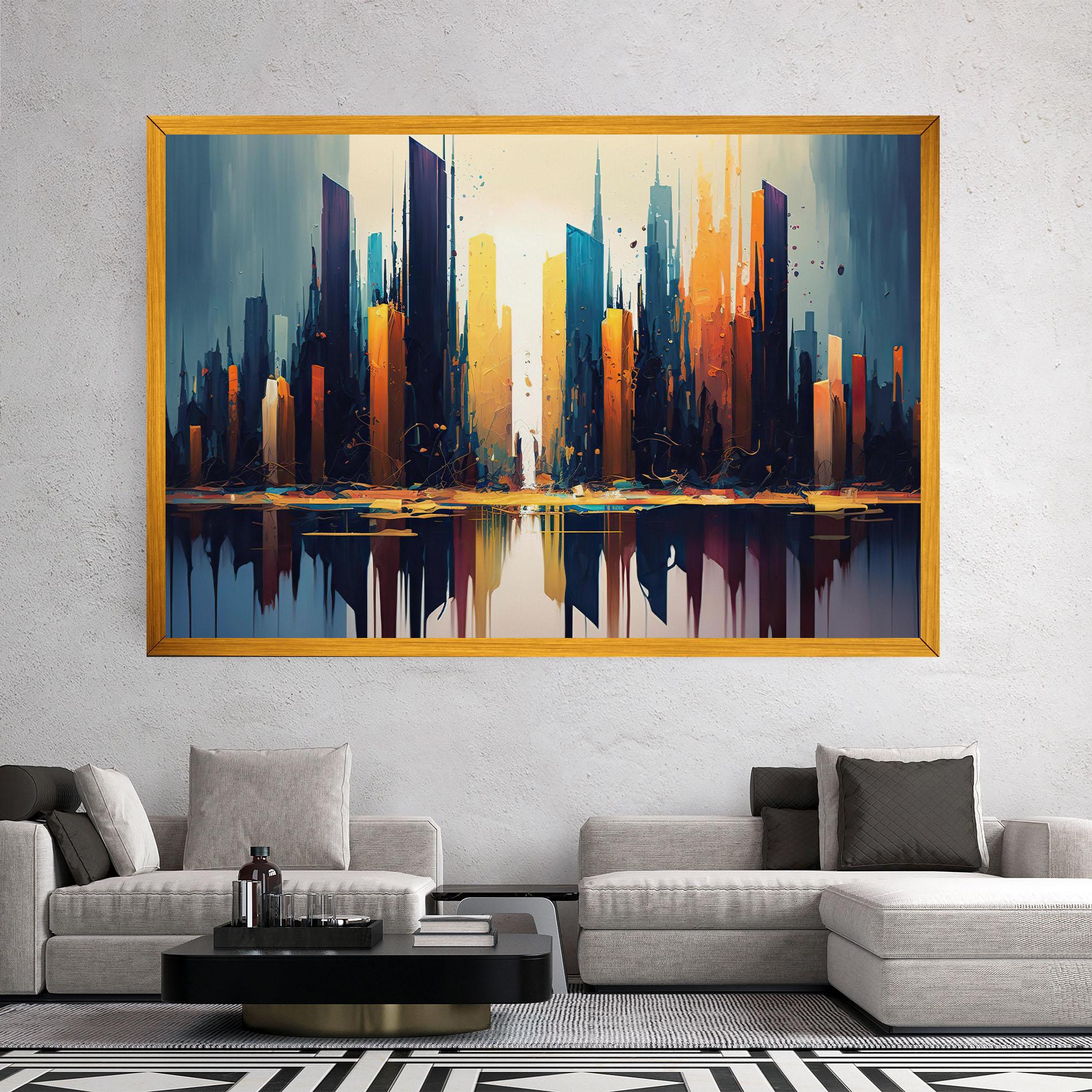 Vászonkép City Pain Art mockup 2