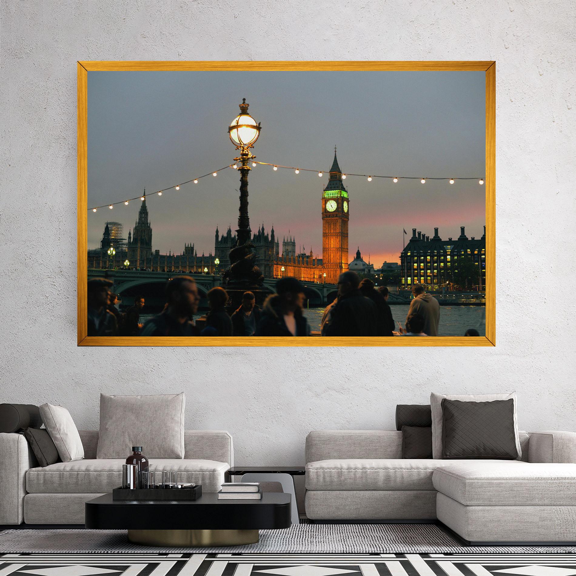 Vászonkép Clock Lights mockup 2