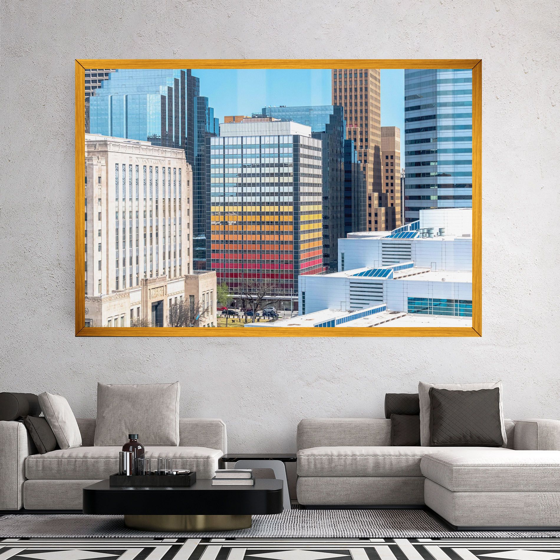 Colorful Urban Building mockup 2