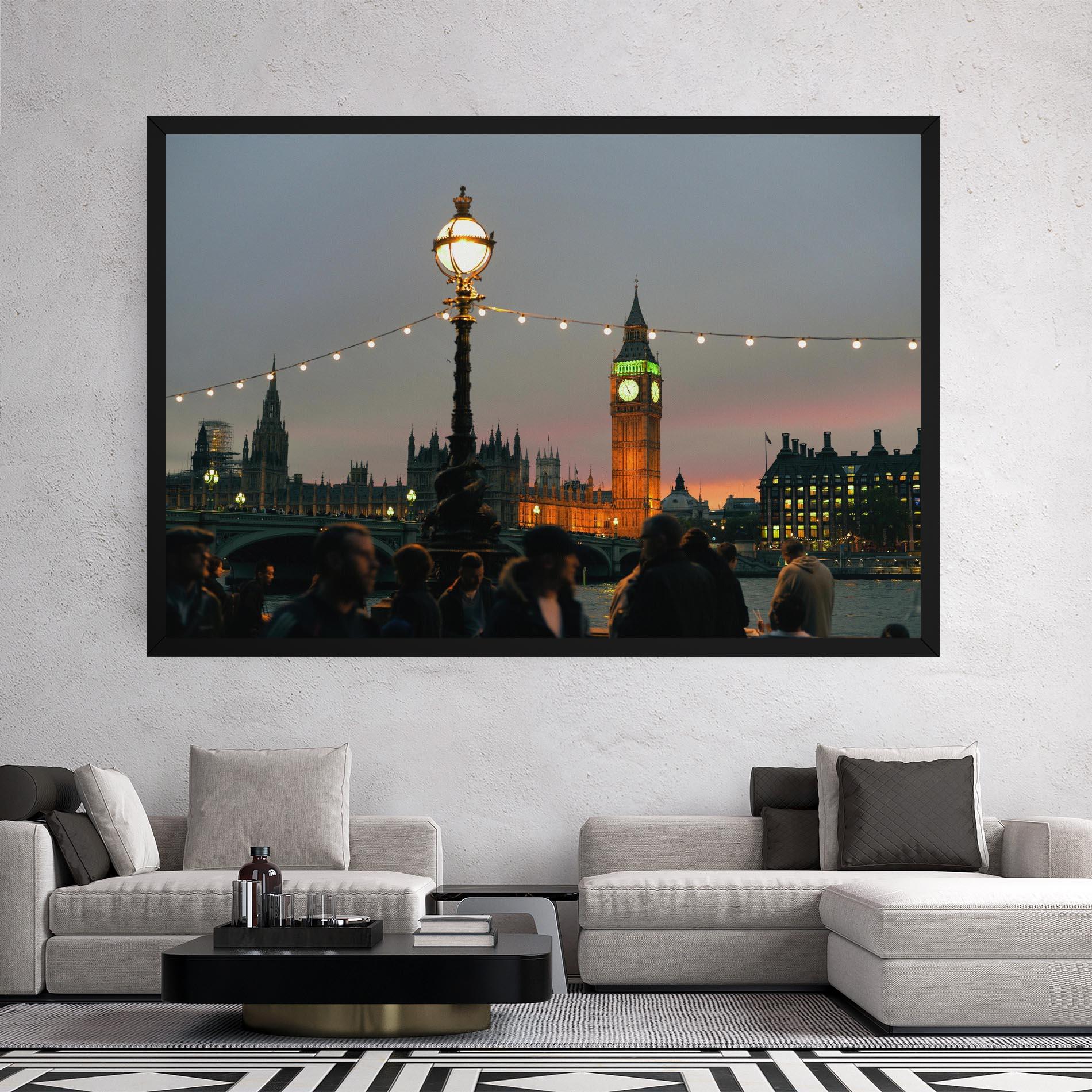 Vászonkép Clock Lights mockup 2