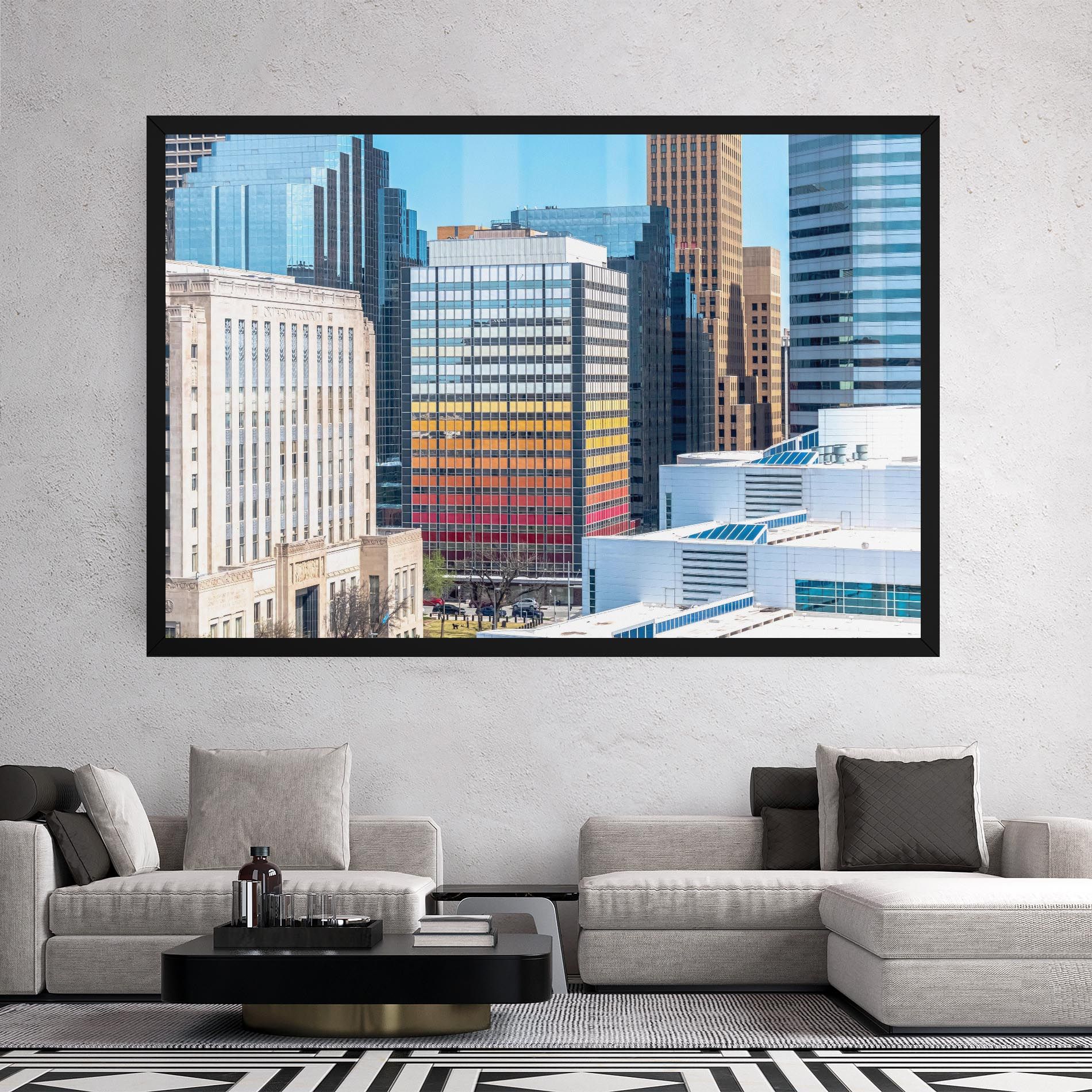 Colorful Urban Building mockup 2