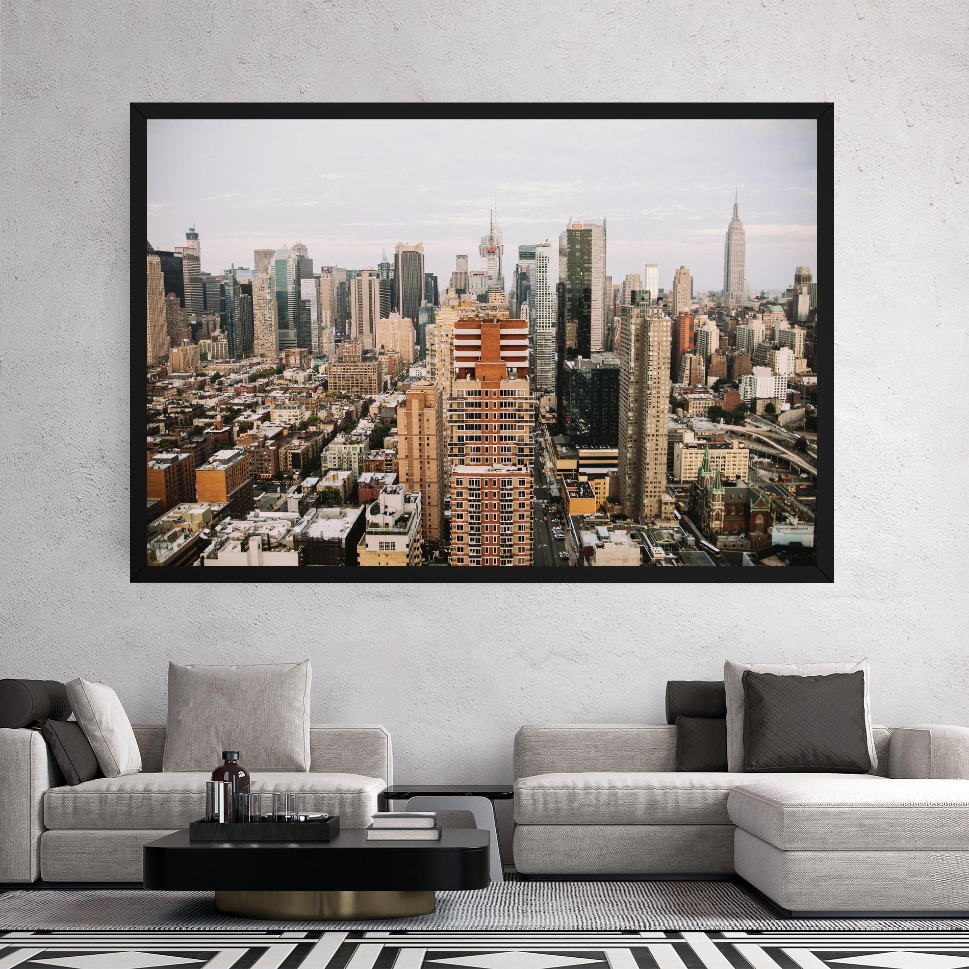 Cream Orange Building mockup 2