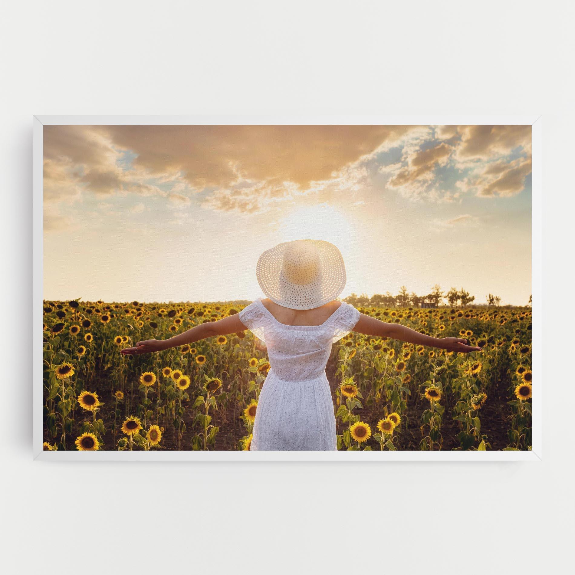 Vászonkép Girl In Nature mockup 0