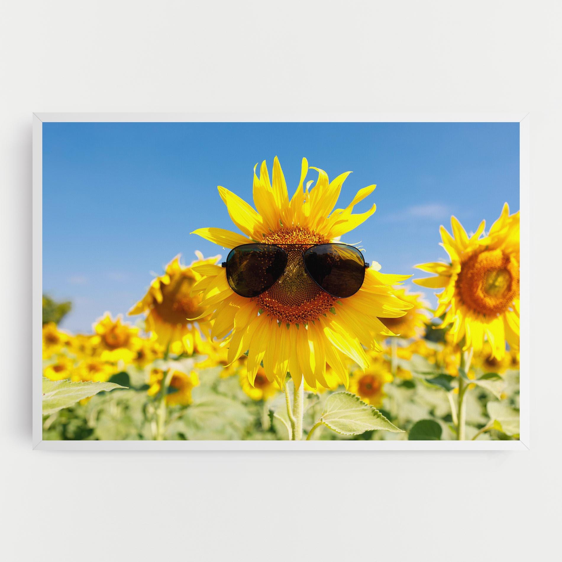 Vászonkép Sun Flower Glasses mockup 0