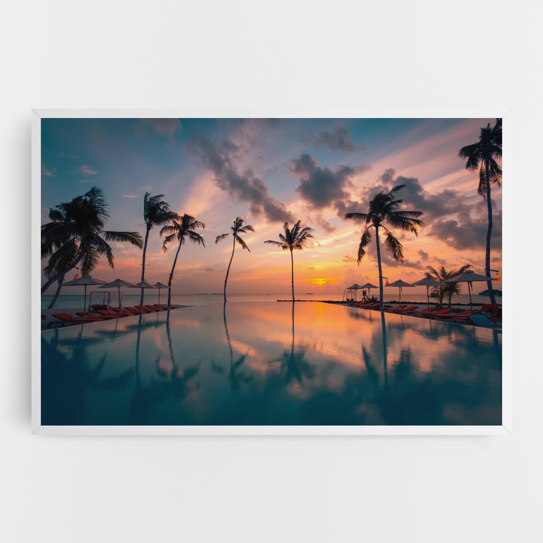 Vászonkép Tropical Beach mockup 0