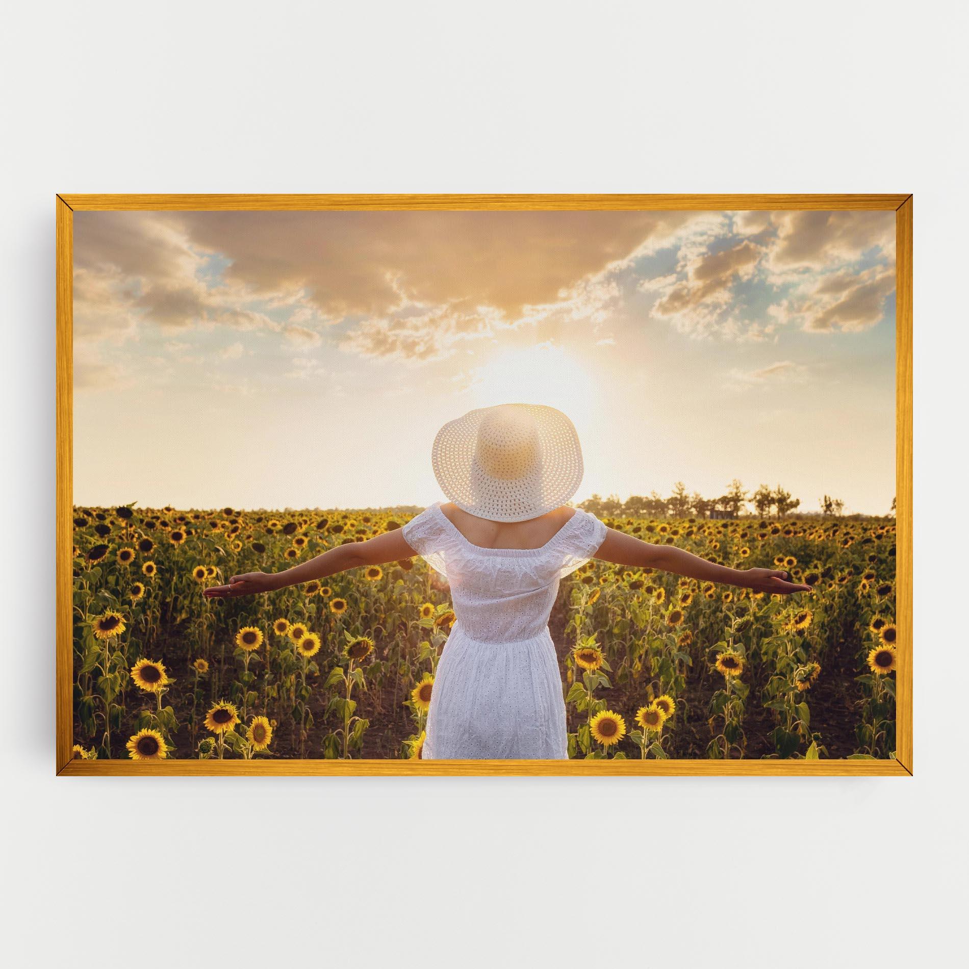 Vászonkép Girl In Nature mockup 0