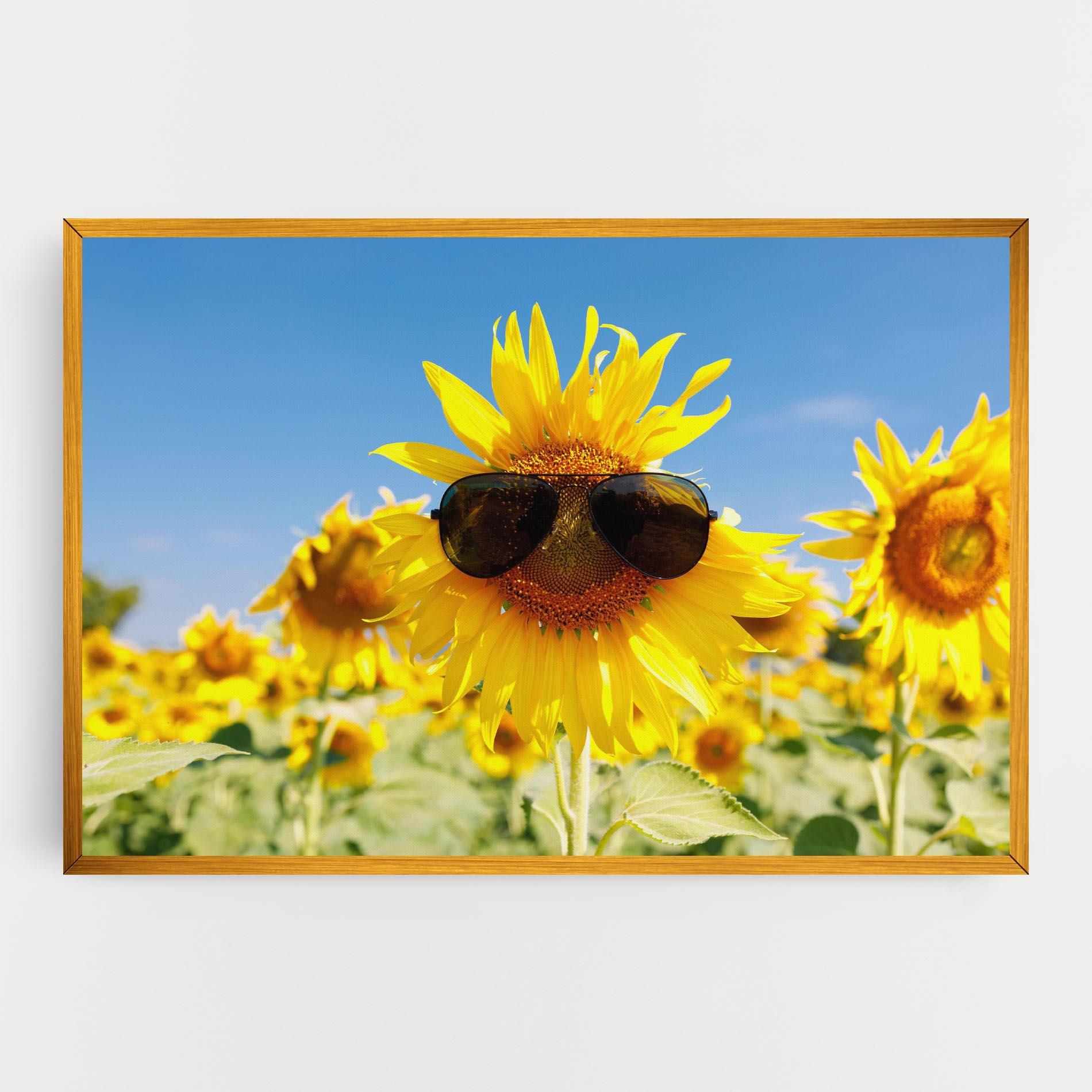 Vászonkép Sun Flower Glasses mockup 0