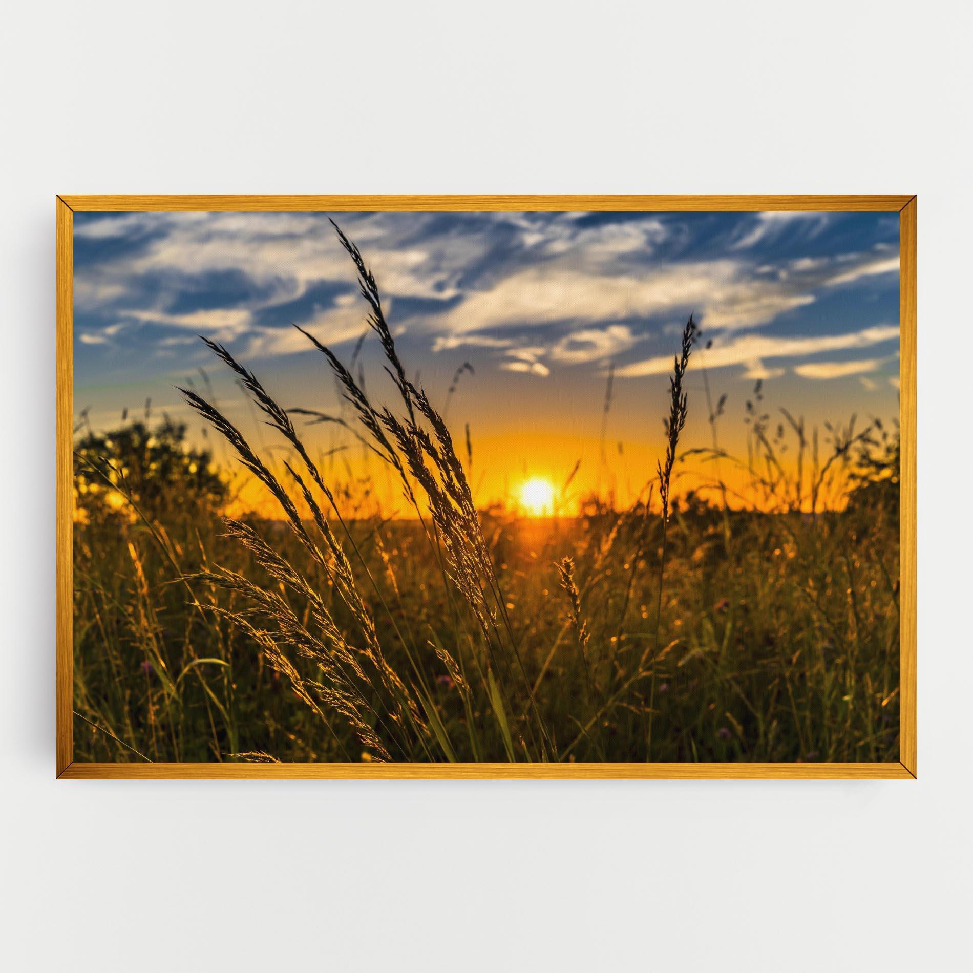 Vászonkép Wheat Sunset mockup 0