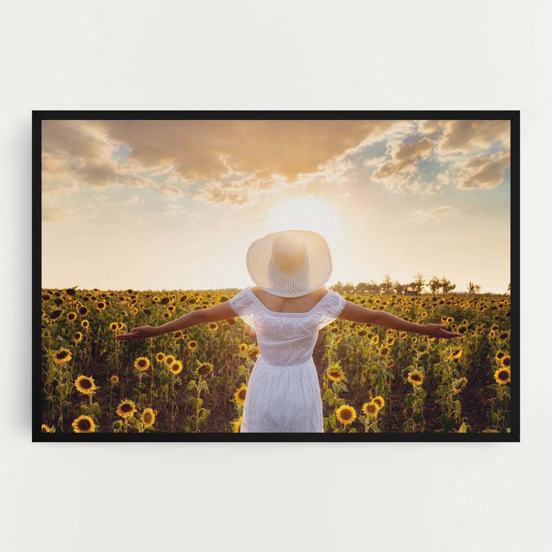 Vászonkép Girl In Nature mockup 0