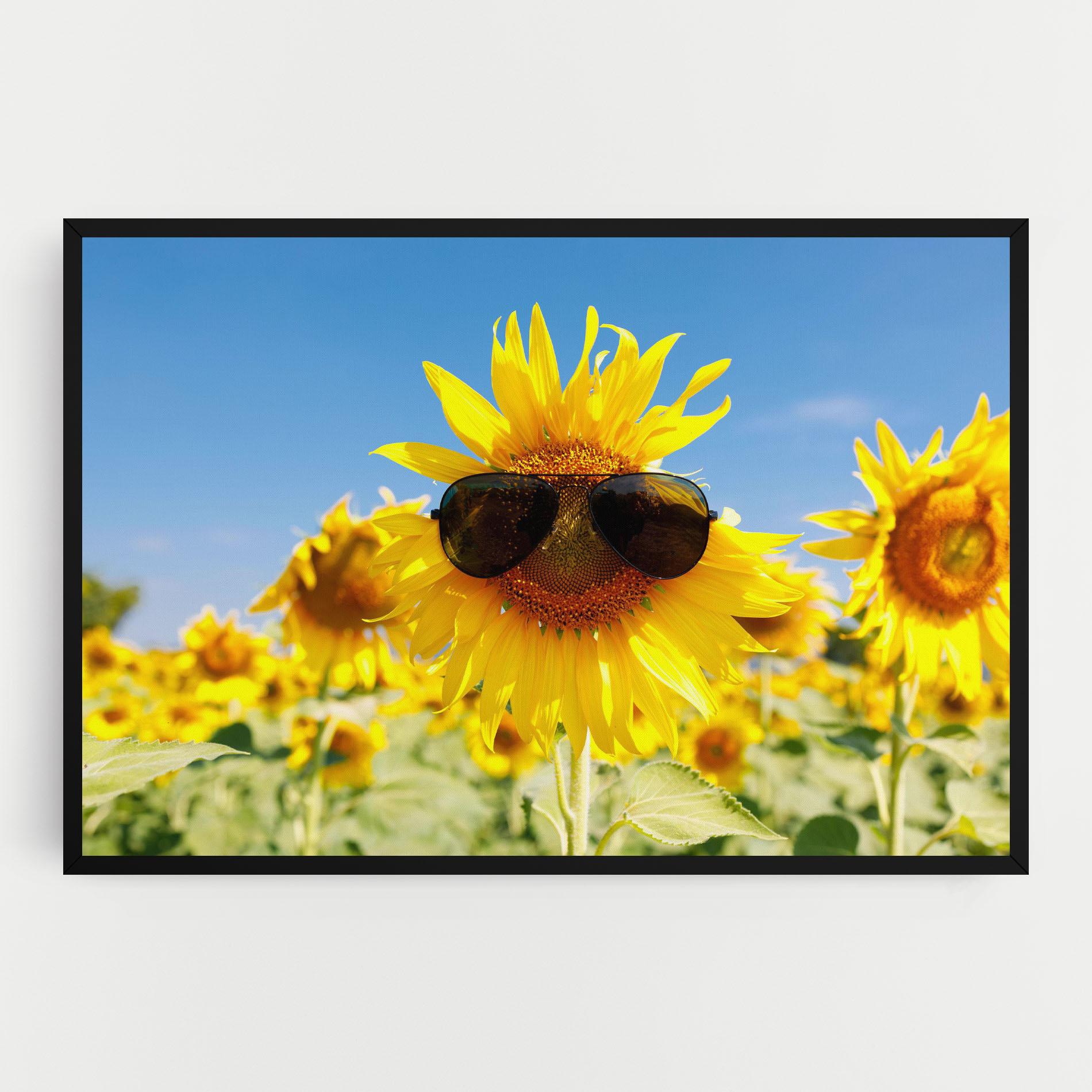 Vászonkép Sun Flower Glasses mockup 0