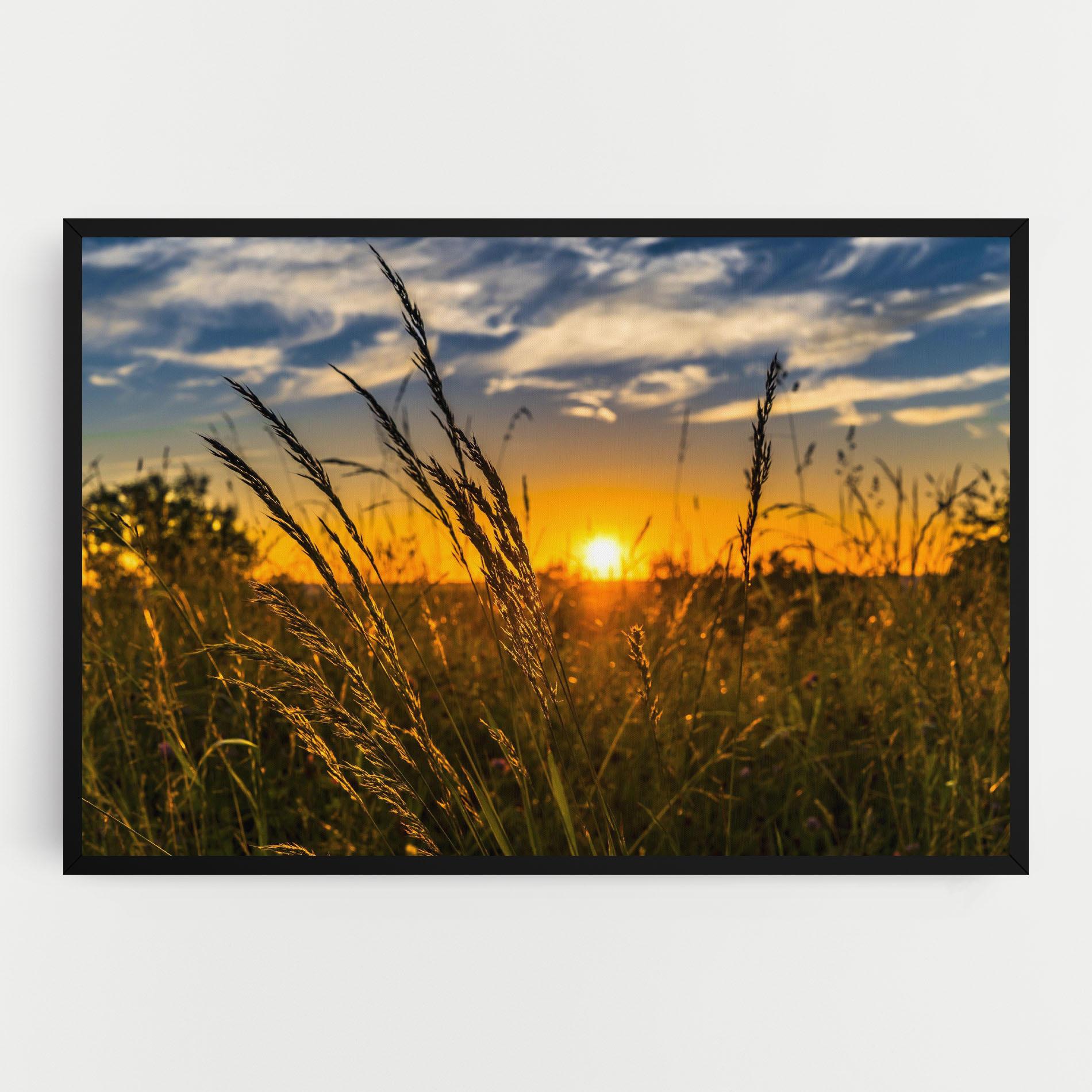 Vászonkép Wheat Sunset mockup 0