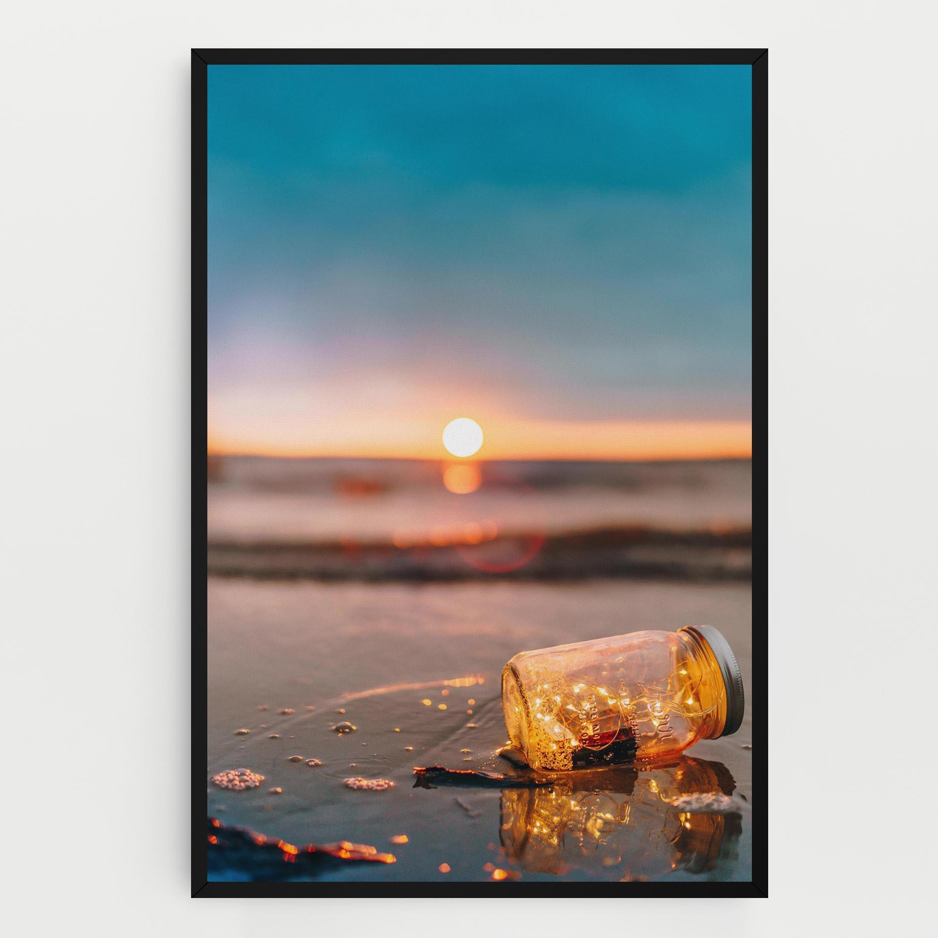 Vászonkép Jar With Lights mockup 0