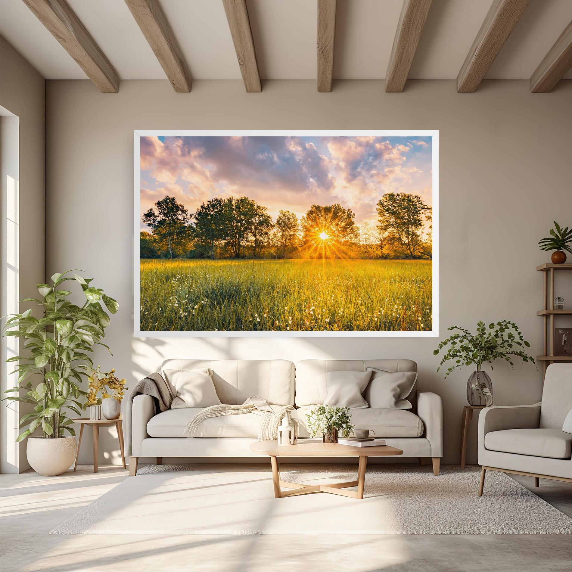 Vászonkép Blossoming Meadow mockup 6