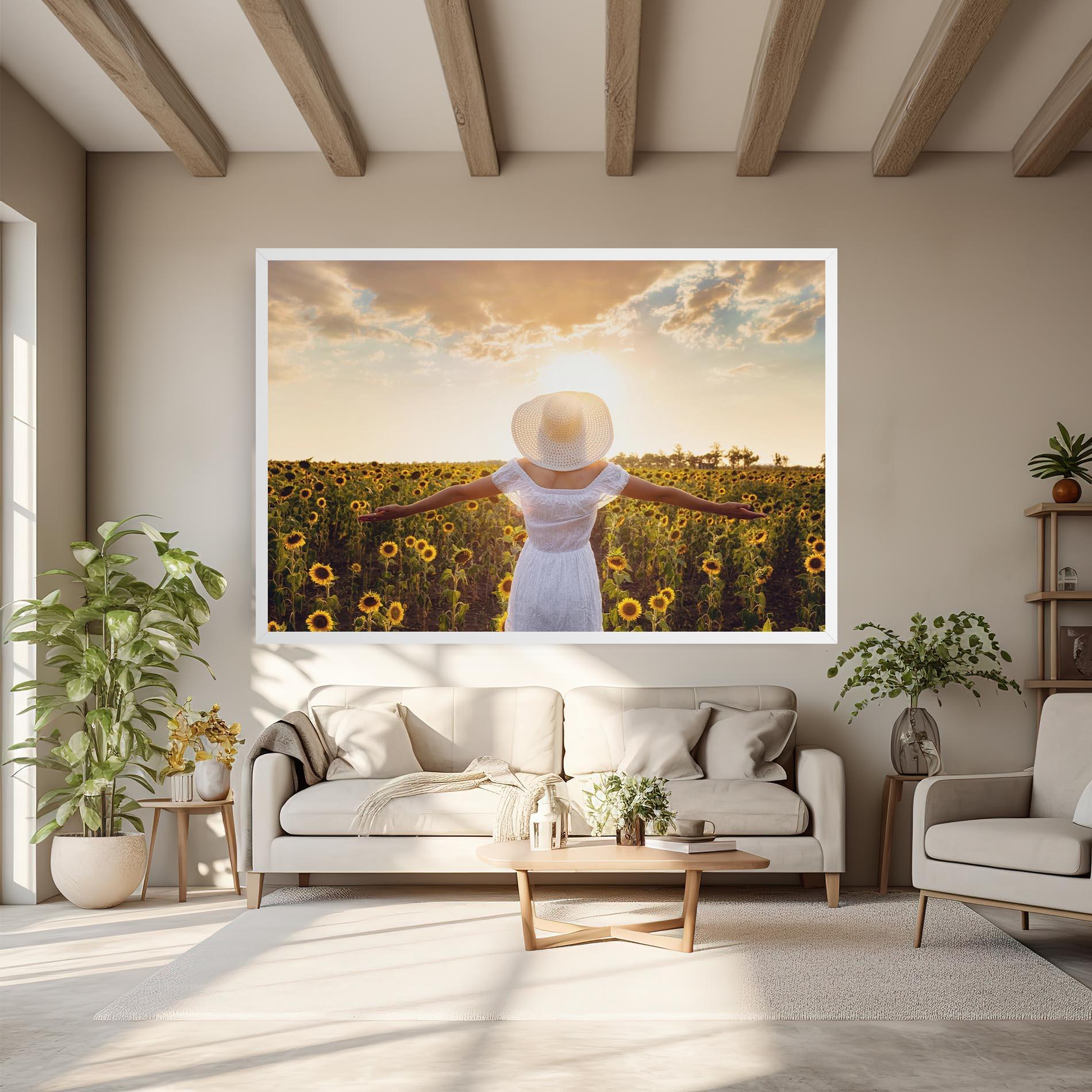 Vászonkép Girl In Nature mockup 6