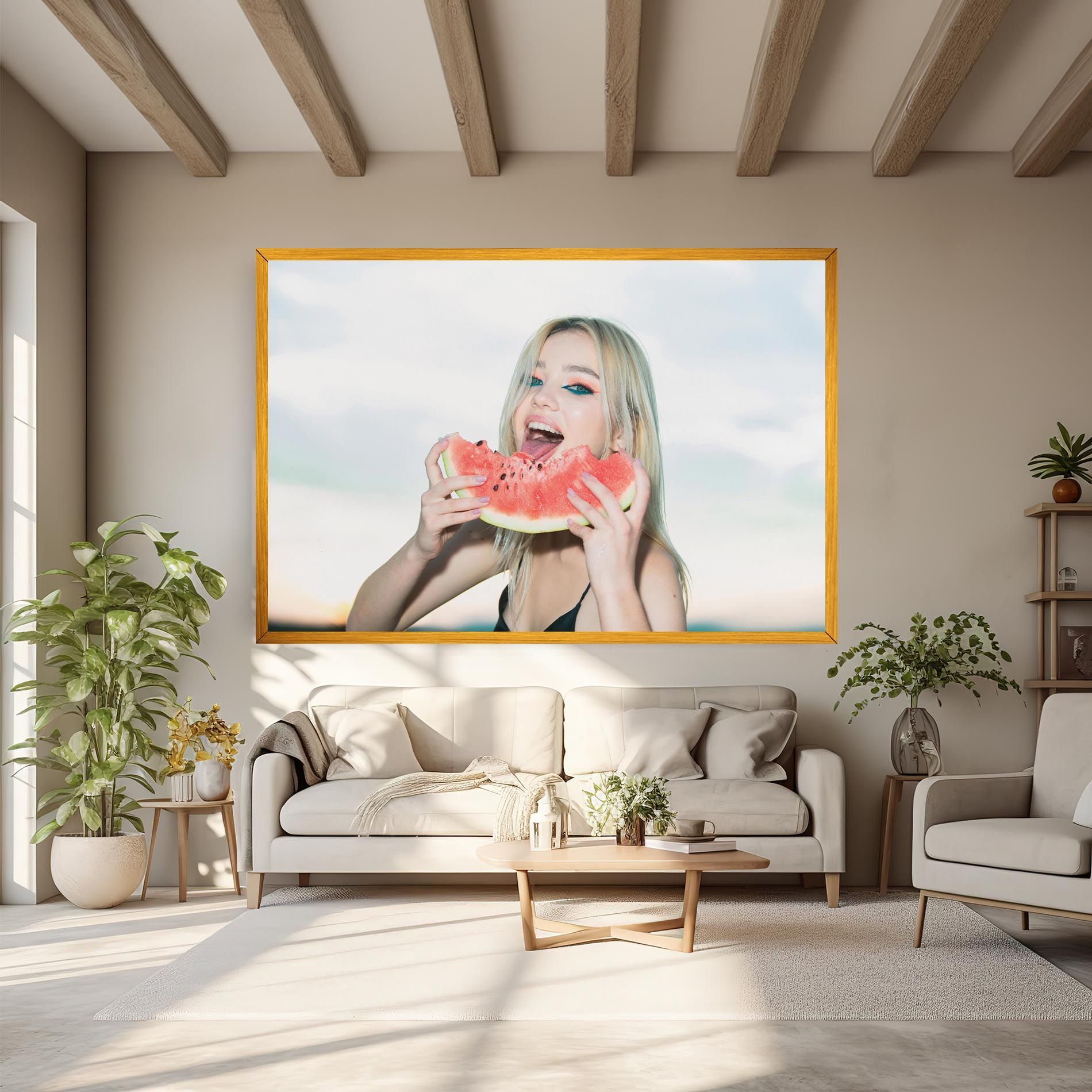 Eating Watermelon mockup 6