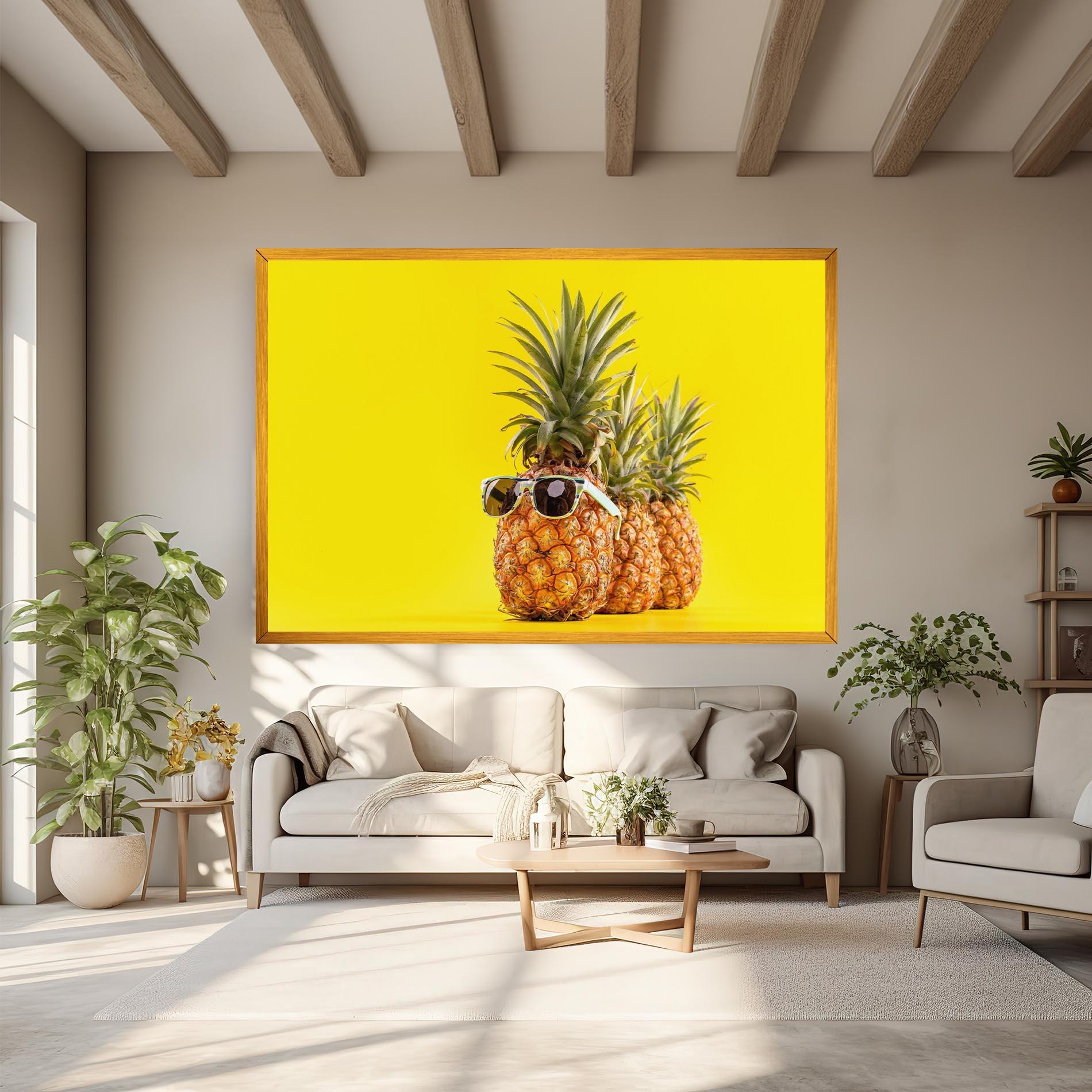 Vászonkép Pineapple Looking Up mockup 6