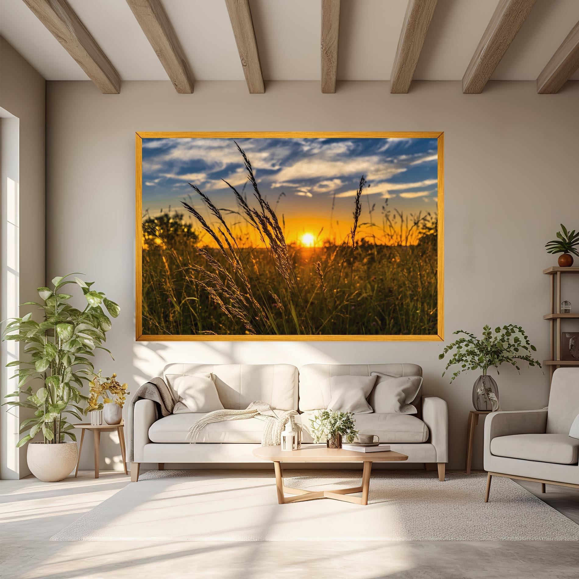 Vászonkép Wheat Sunset mockup 6