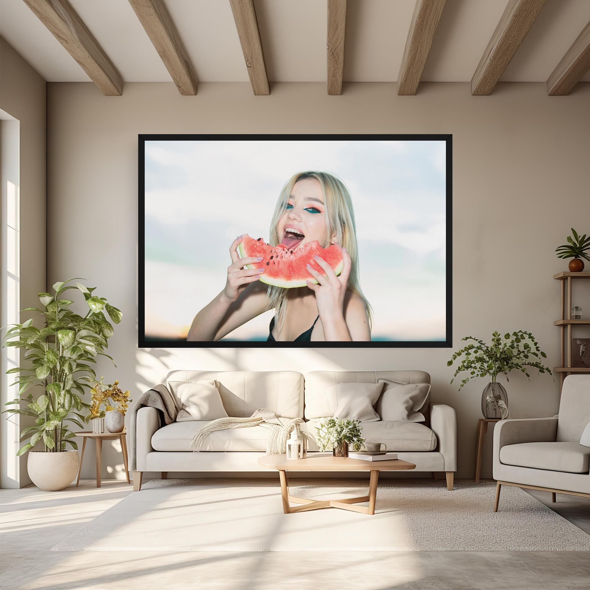 Eating Watermelon mockup 6